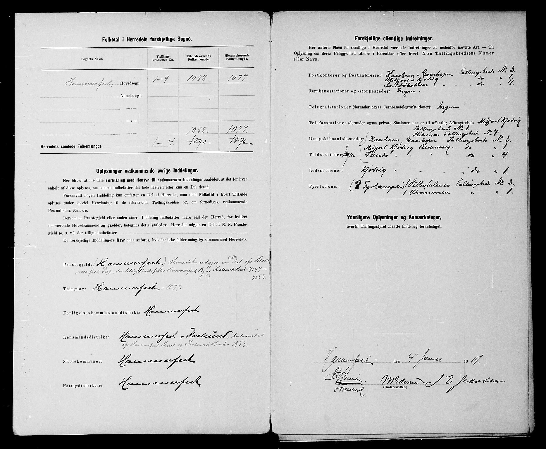 SATØ, 1900 census for Hammerfest, 1900, p. 3