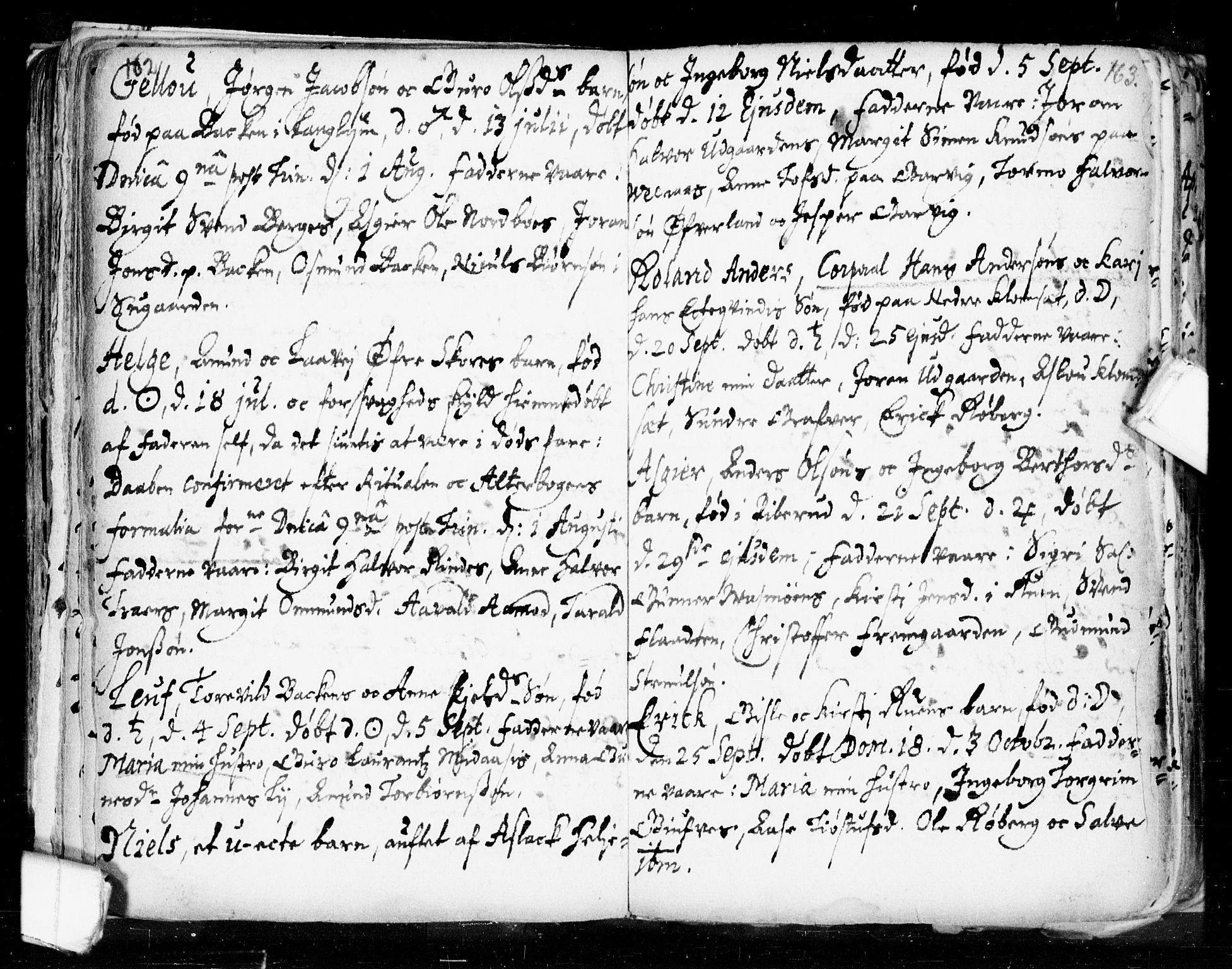 Seljord kirkebøker, AV/SAKO-A-20/F/Fa/L0002: Parish register (official) no. I 2, 1689-1713, p. 162-163