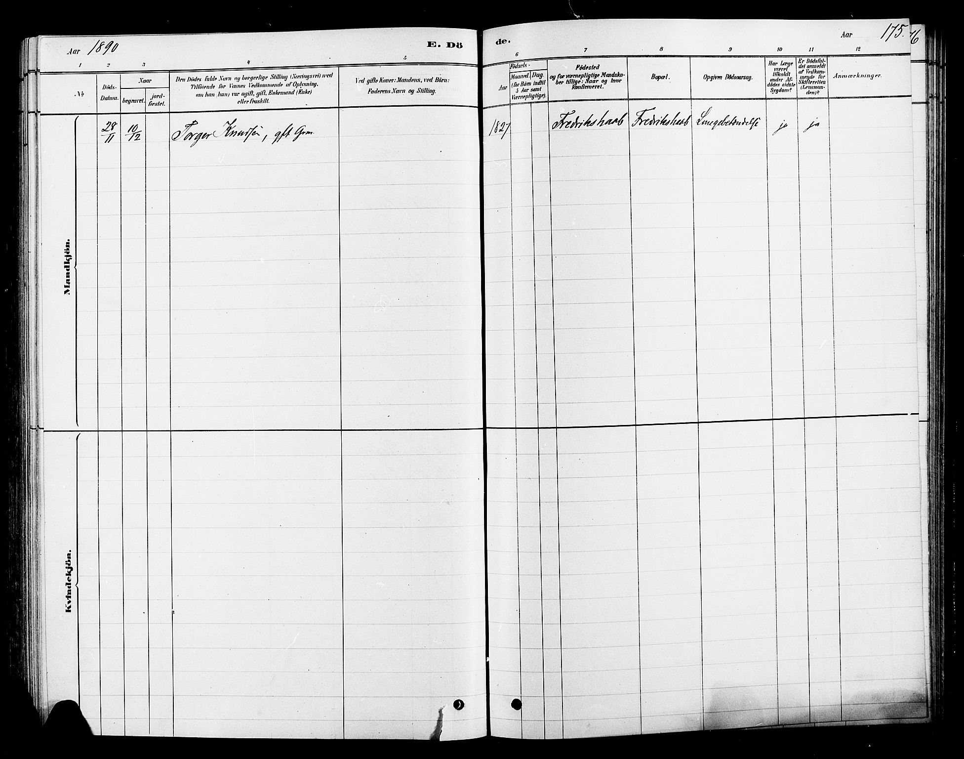 Ringsaker prestekontor, AV/SAH-PREST-014/L/La/L0010: Parish register (copy) no. 10, 1879-1890, p. 175