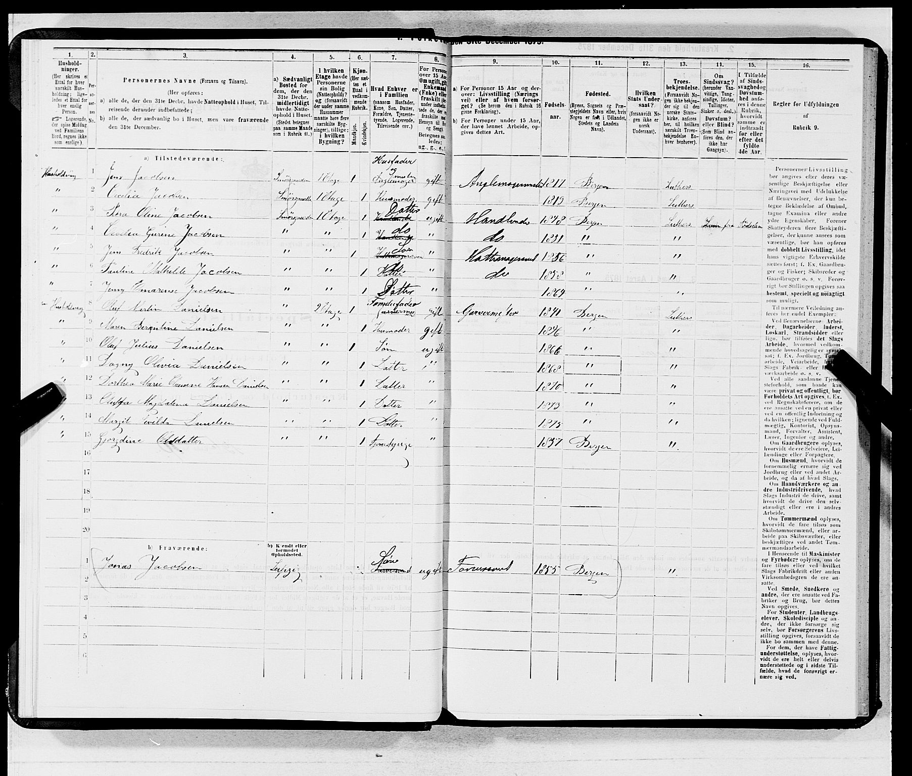 SAB, 1875 census for 1301 Bergen, 1875, p. 2967