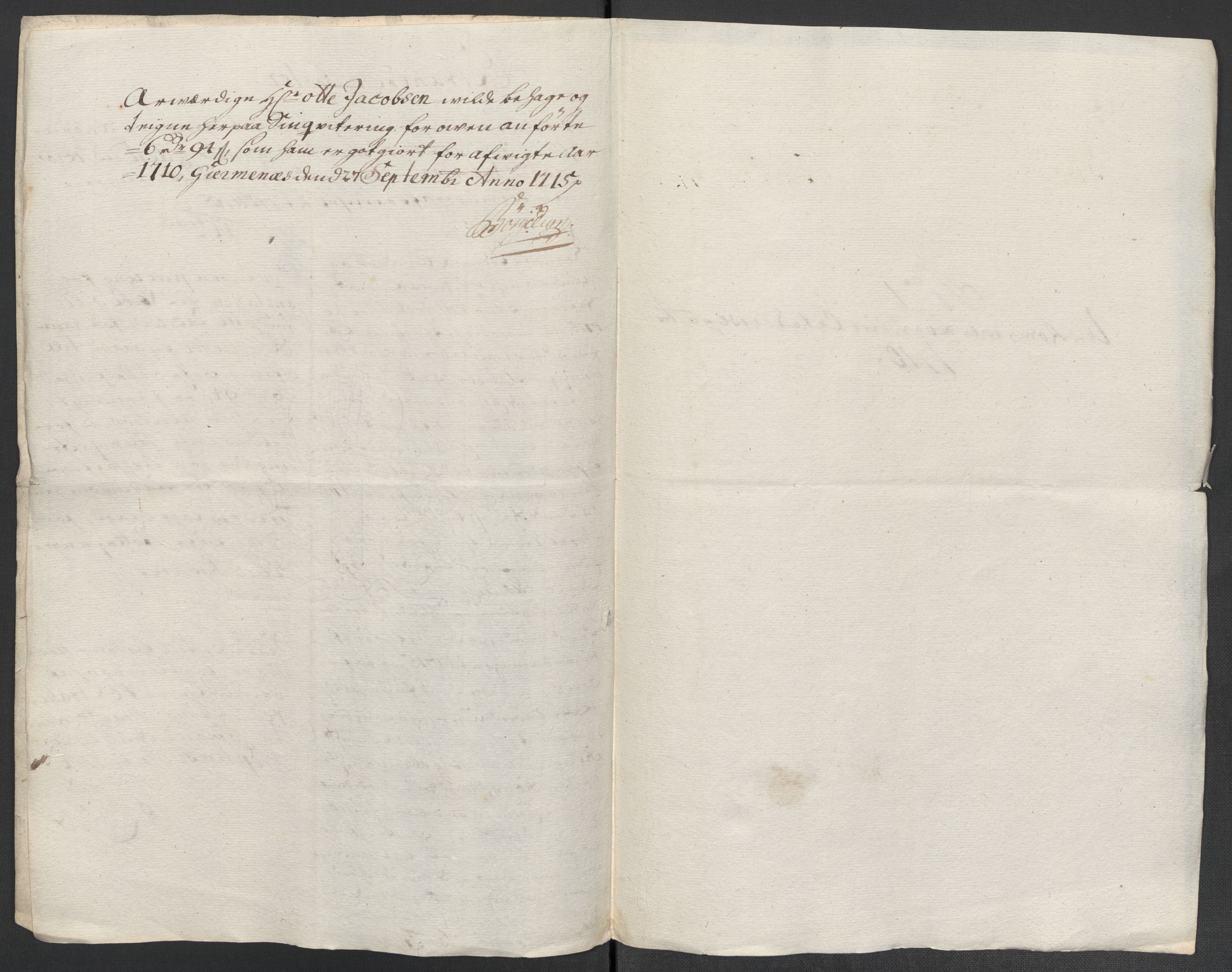 Rentekammeret inntil 1814, Reviderte regnskaper, Fogderegnskap, AV/RA-EA-4092/R55/L3659: Fogderegnskap Romsdal, 1709-1710, p. 470