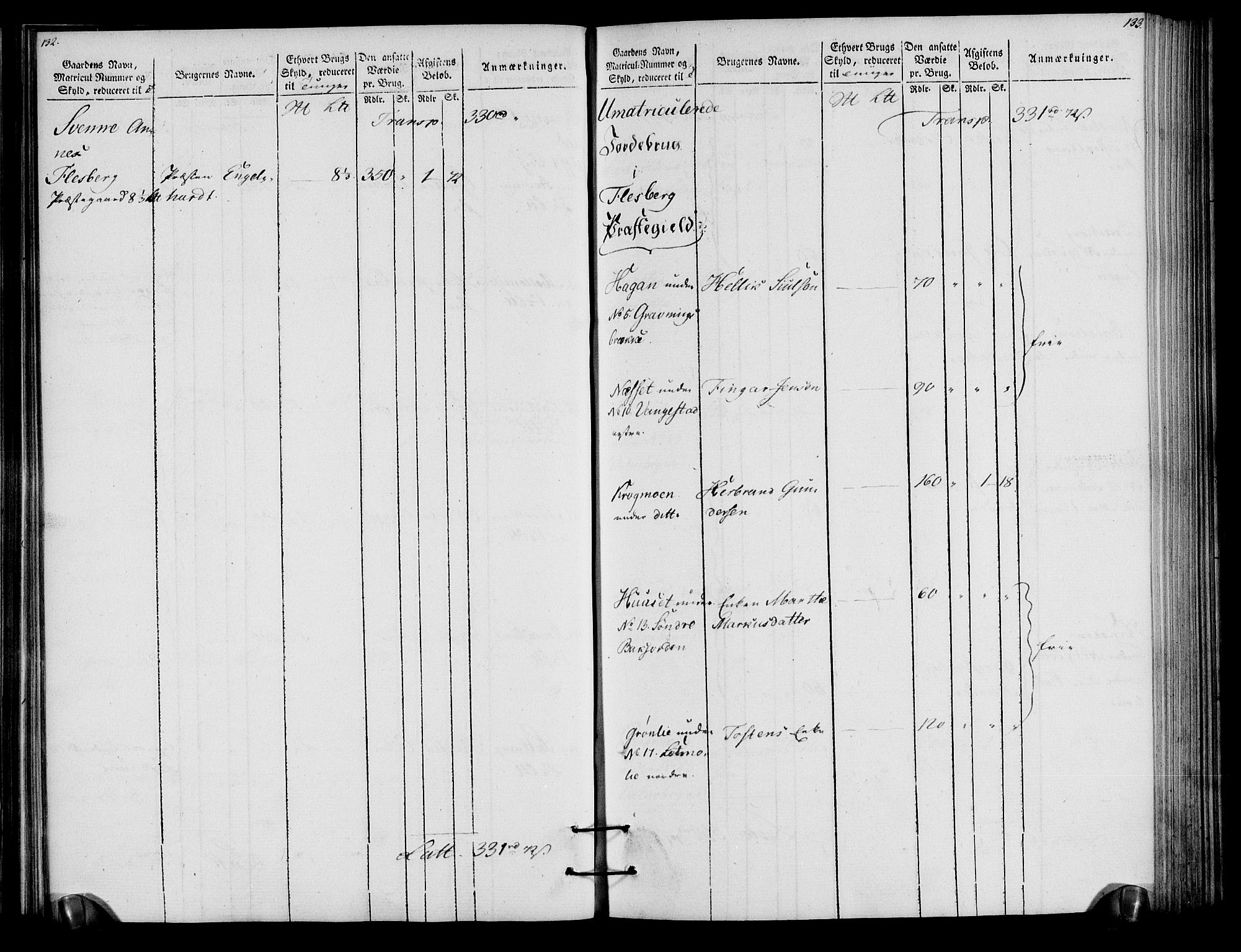 Rentekammeret inntil 1814, Realistisk ordnet avdeling, AV/RA-EA-4070/N/Ne/Nea/L0057a: Numedal og Sandsvær fogderi. Oppebørselsregister for fogderiets landdistrikter, 1803-1804, p. 70
