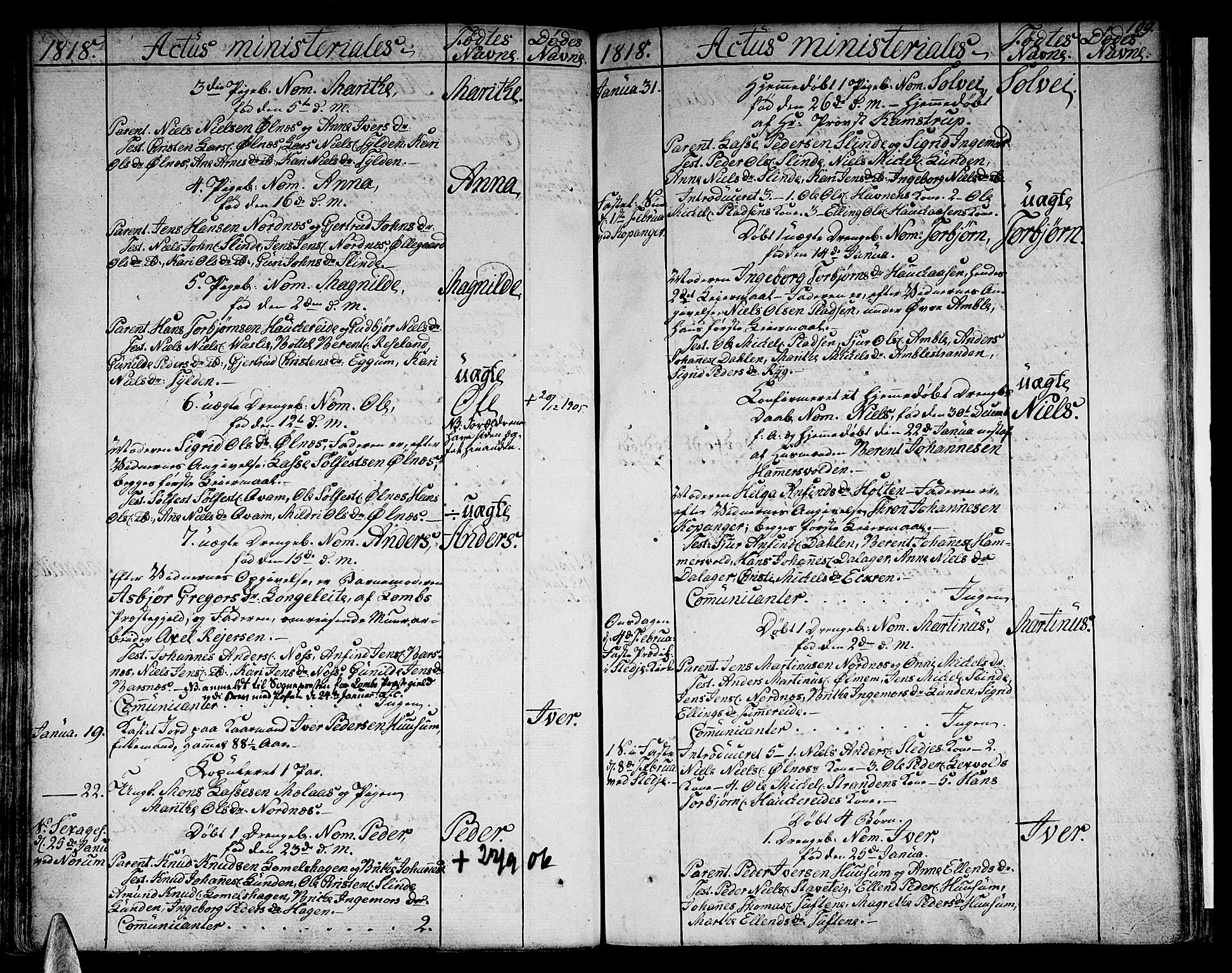 Sogndal sokneprestembete, AV/SAB-A-81301/H/Haa/Haaa/L0009: Parish register (official) no. A 9, 1809-1821, p. 109