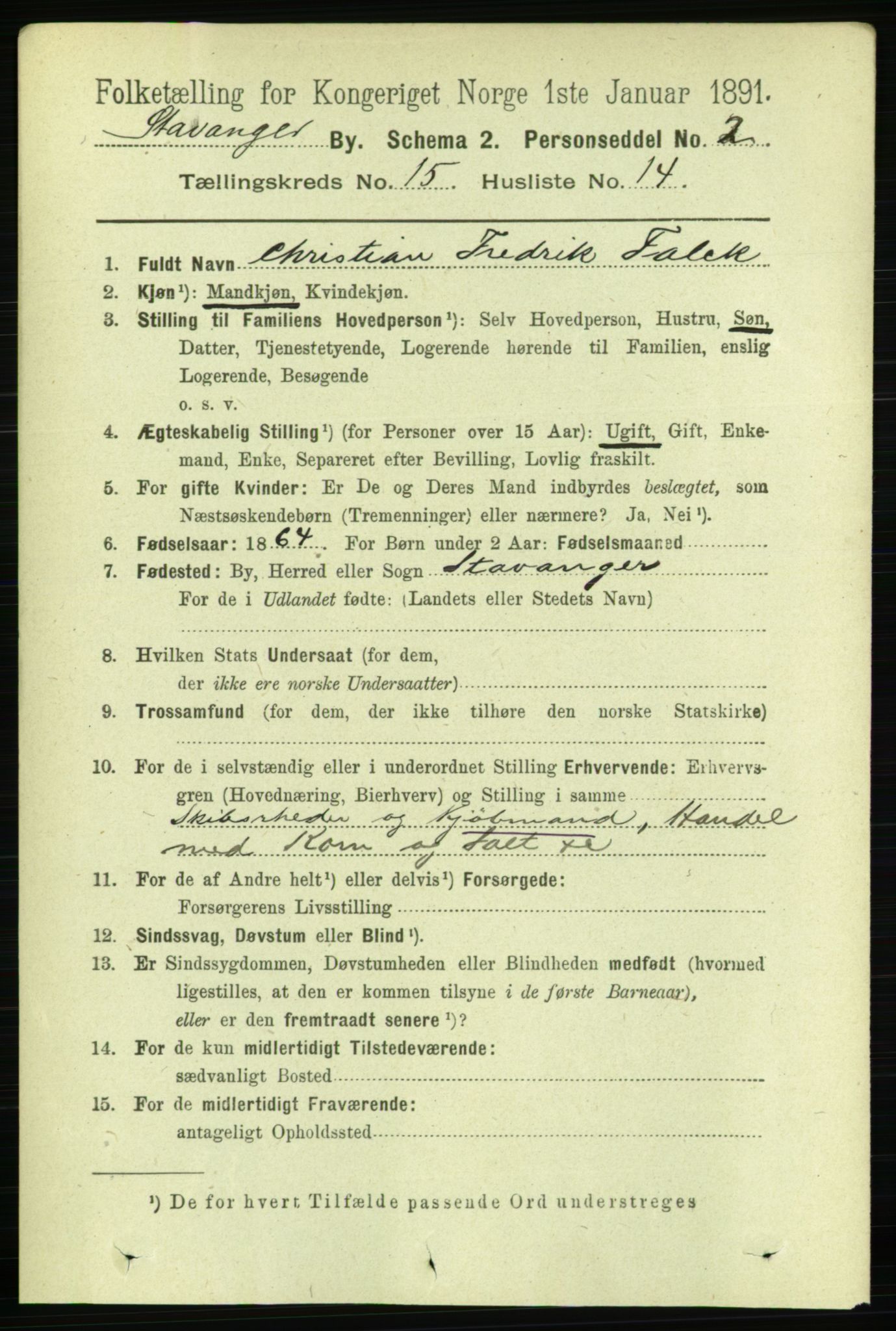 RA, 1891 census for 1103 Stavanger, 1891, p. 17972