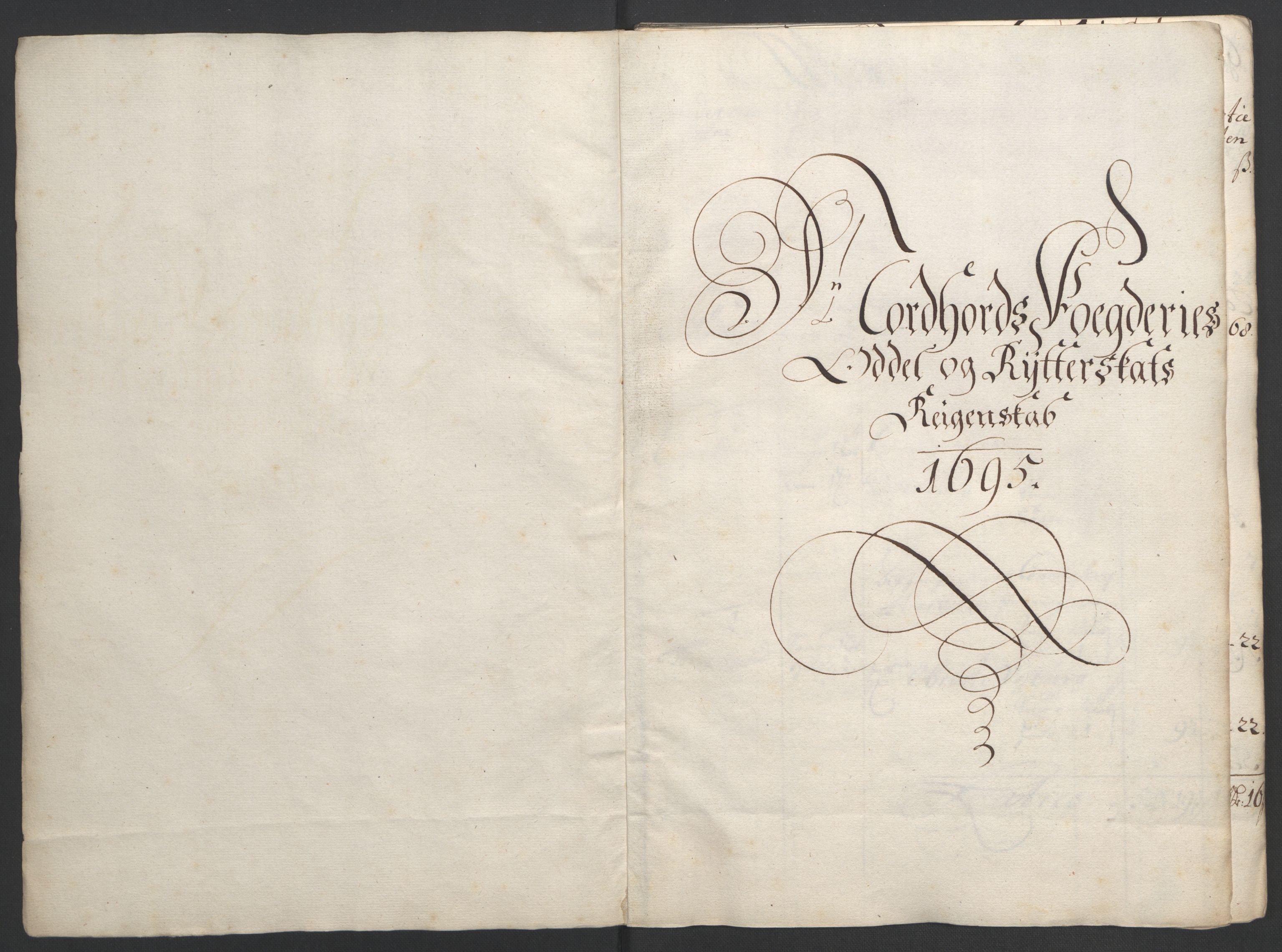 Rentekammeret inntil 1814, Reviderte regnskaper, Fogderegnskap, RA/EA-4092/R51/L3183: Fogderegnskap Nordhordland og Voss, 1695-1697, p. 9