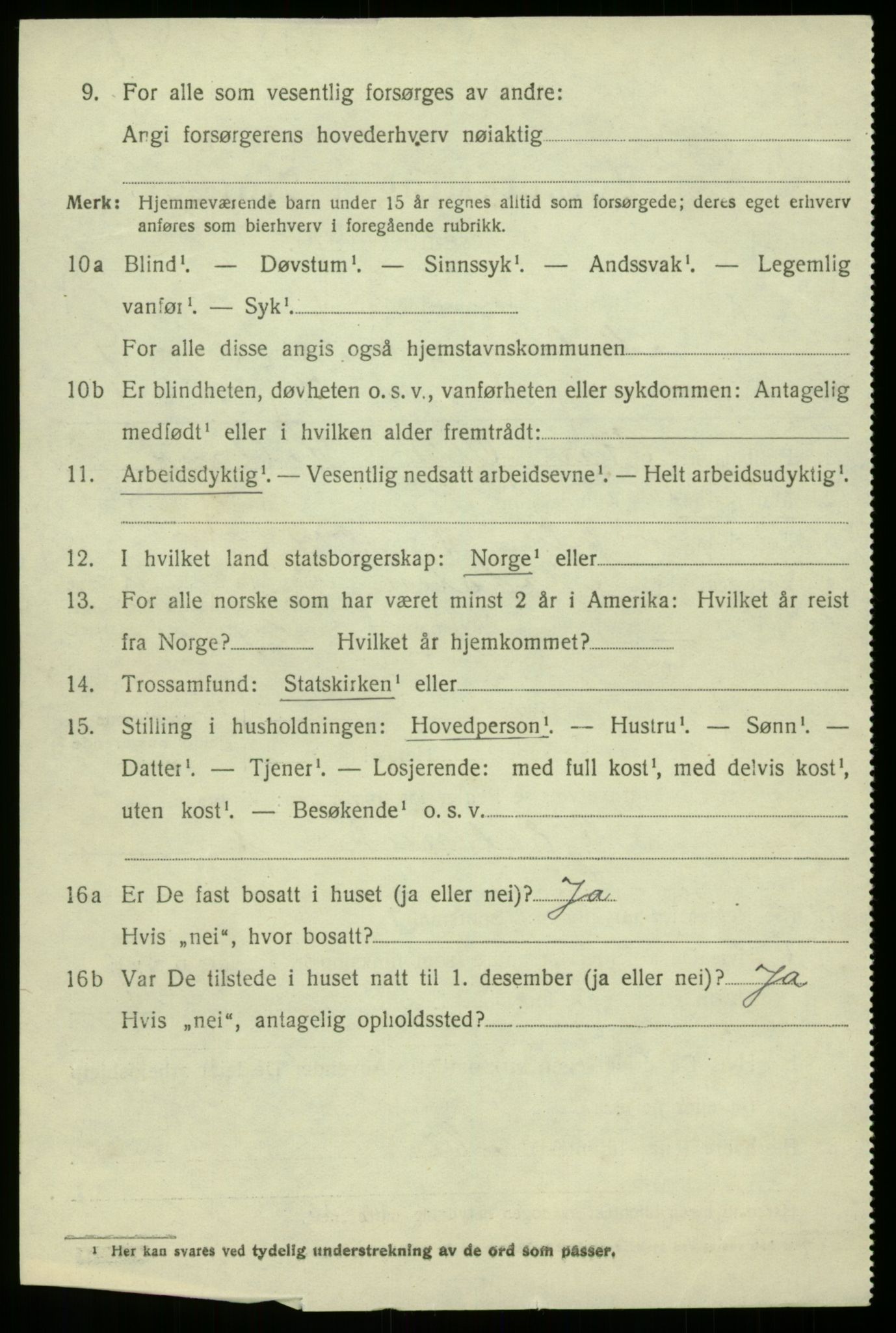 SAB, 1920 census for Modalen, 1920, p. 805