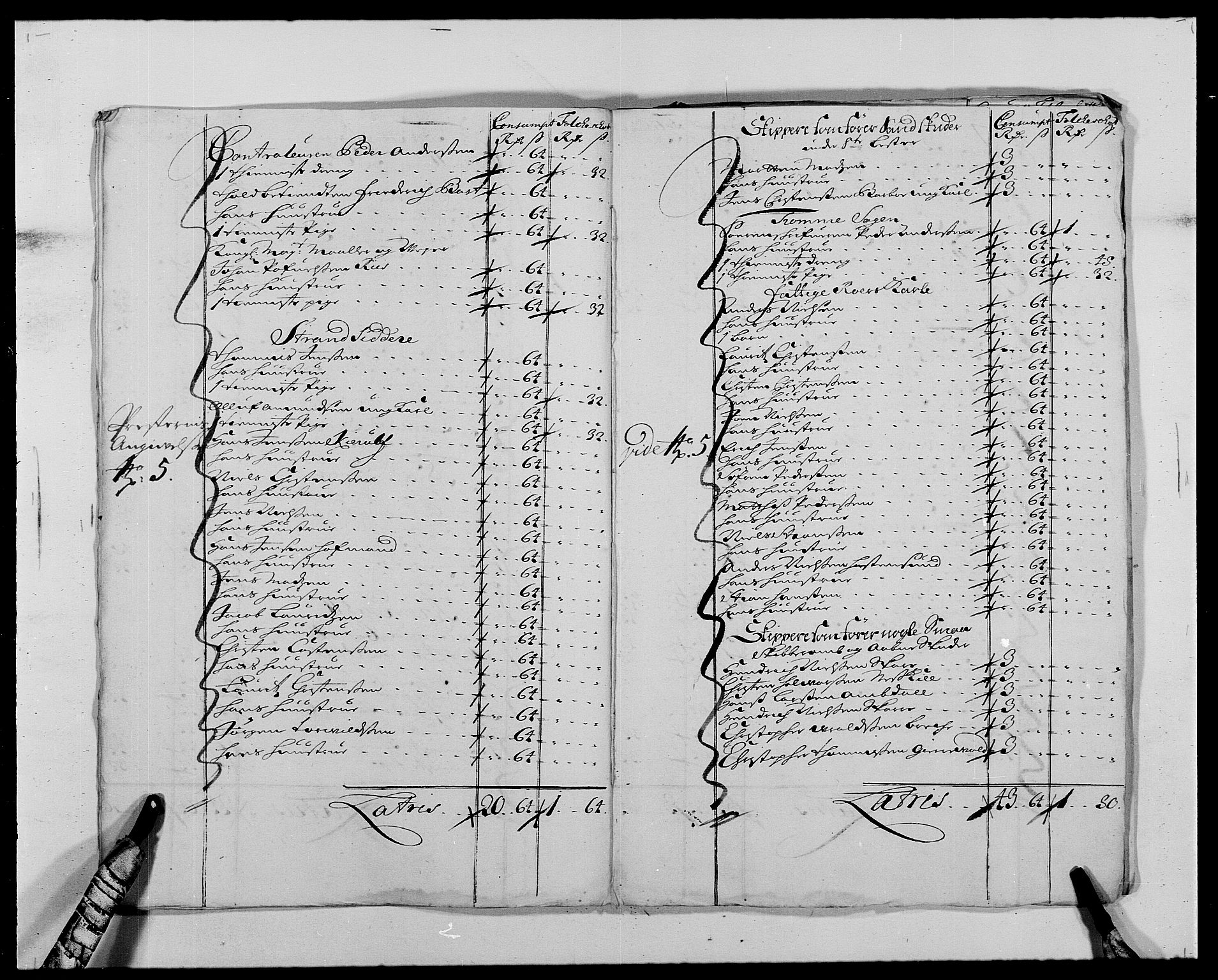 Rentekammeret inntil 1814, Reviderte regnskaper, Fogderegnskap, AV/RA-EA-4092/R39/L2311: Fogderegnskap Nedenes, 1690-1692, p. 238