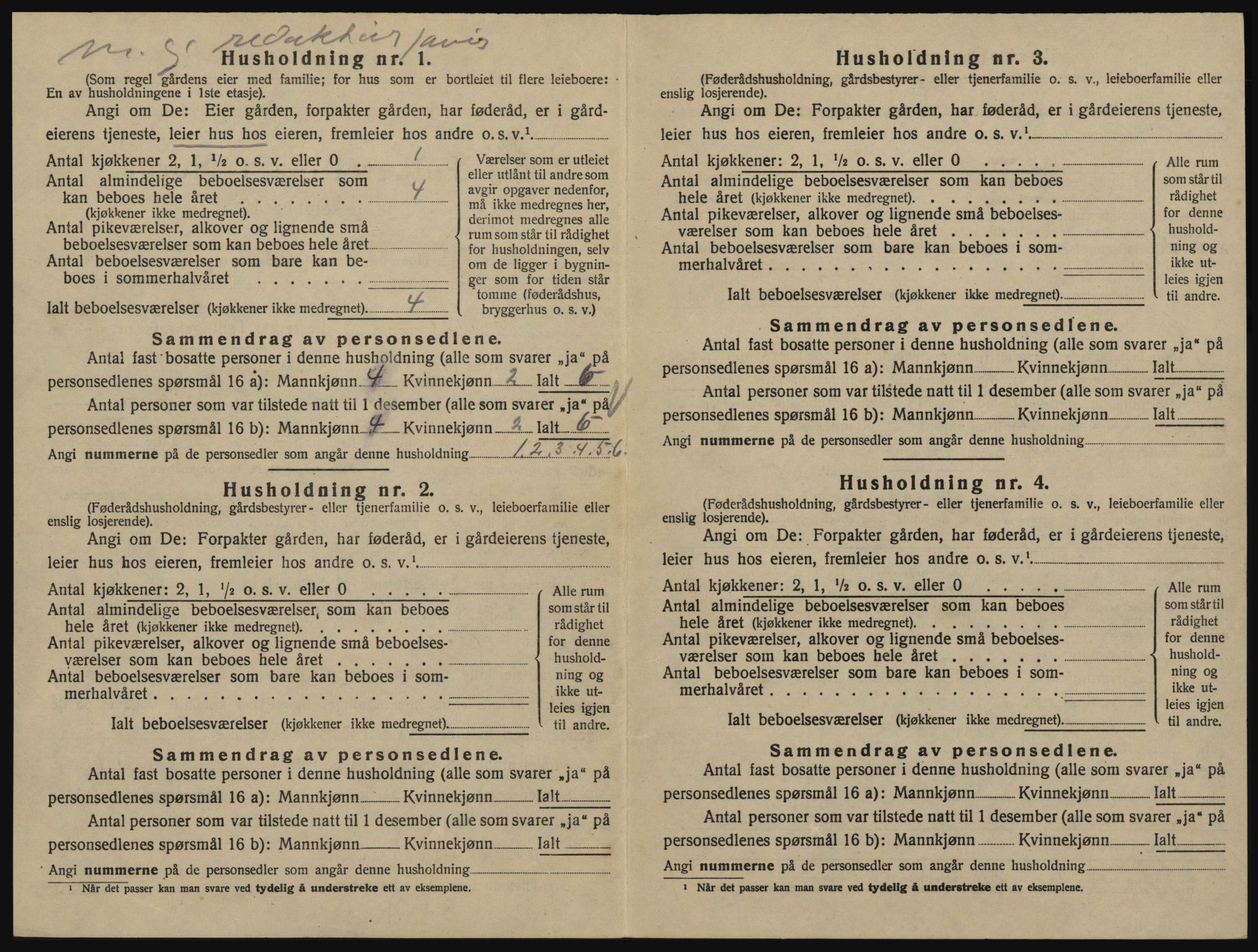 SAO, 1920 census for Glemmen, 1920, p. 2306