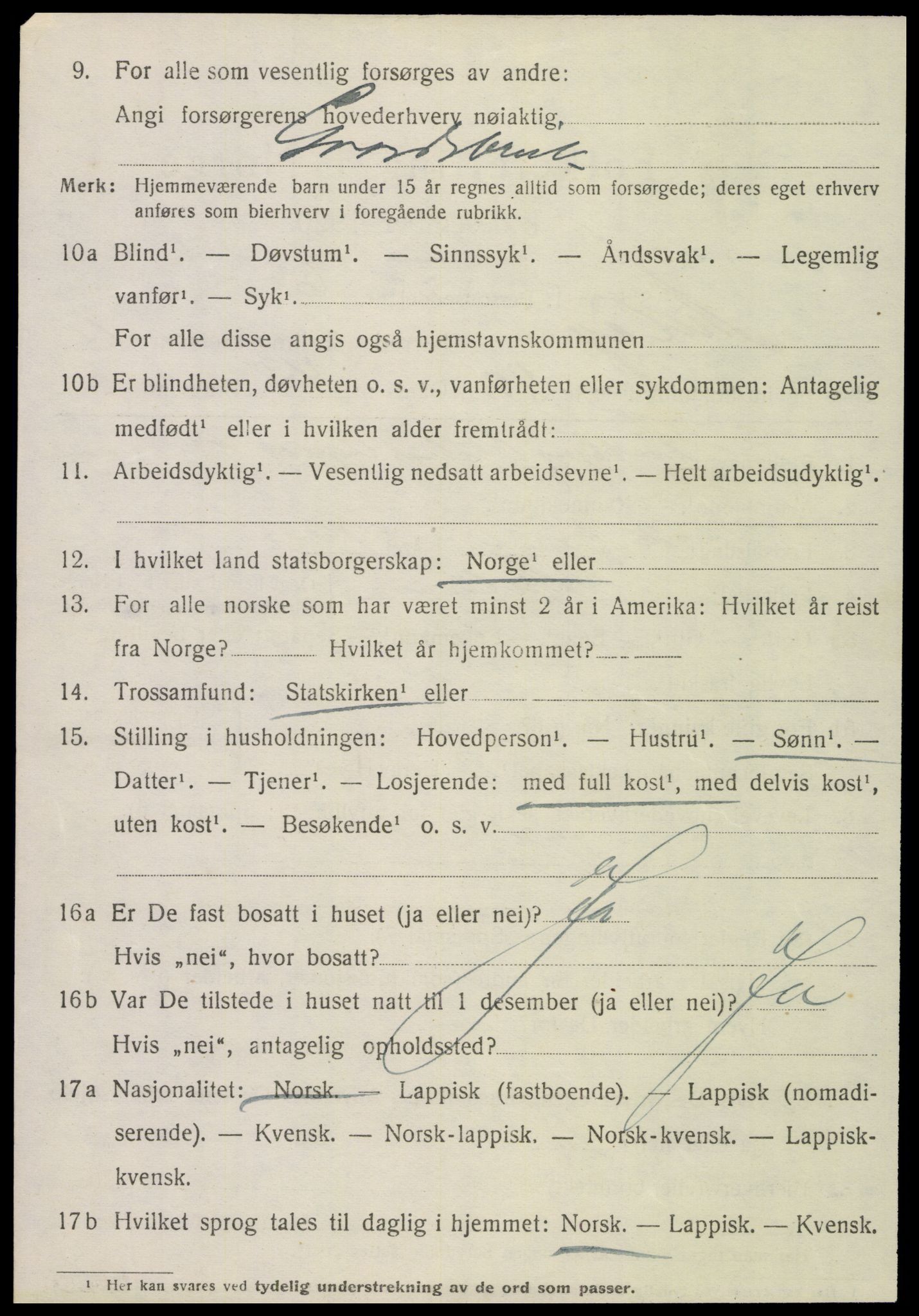 SAT, 1920 census for Meløy, 1920, p. 5528