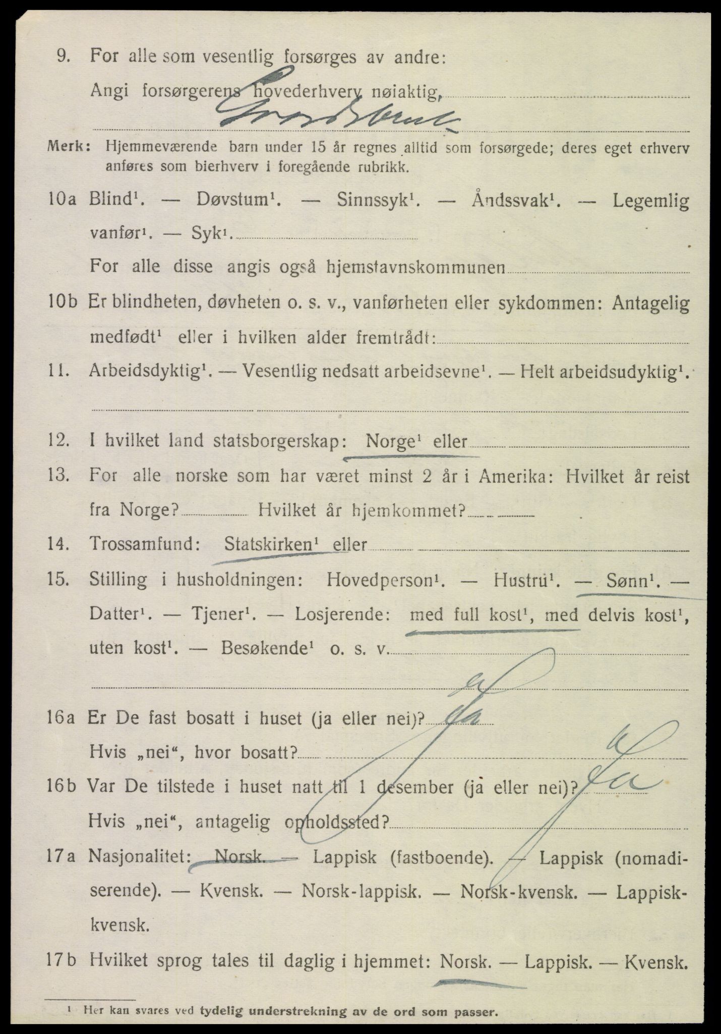 SAT, 1920 census for Meløy, 1920, p. 5528