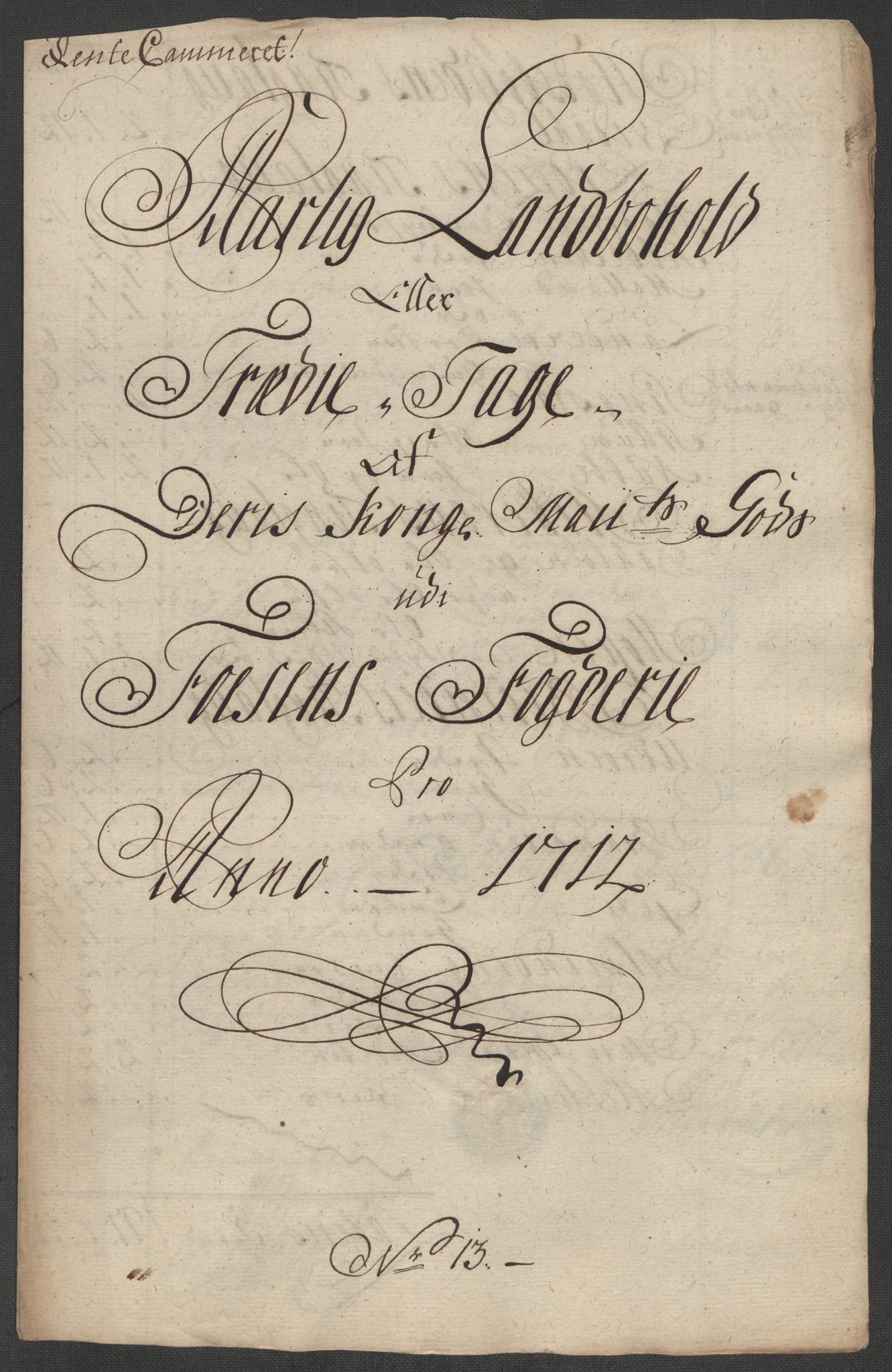 Rentekammeret inntil 1814, Reviderte regnskaper, Fogderegnskap, AV/RA-EA-4092/R57/L3861: Fogderegnskap Fosen, 1712-1713, p. 142