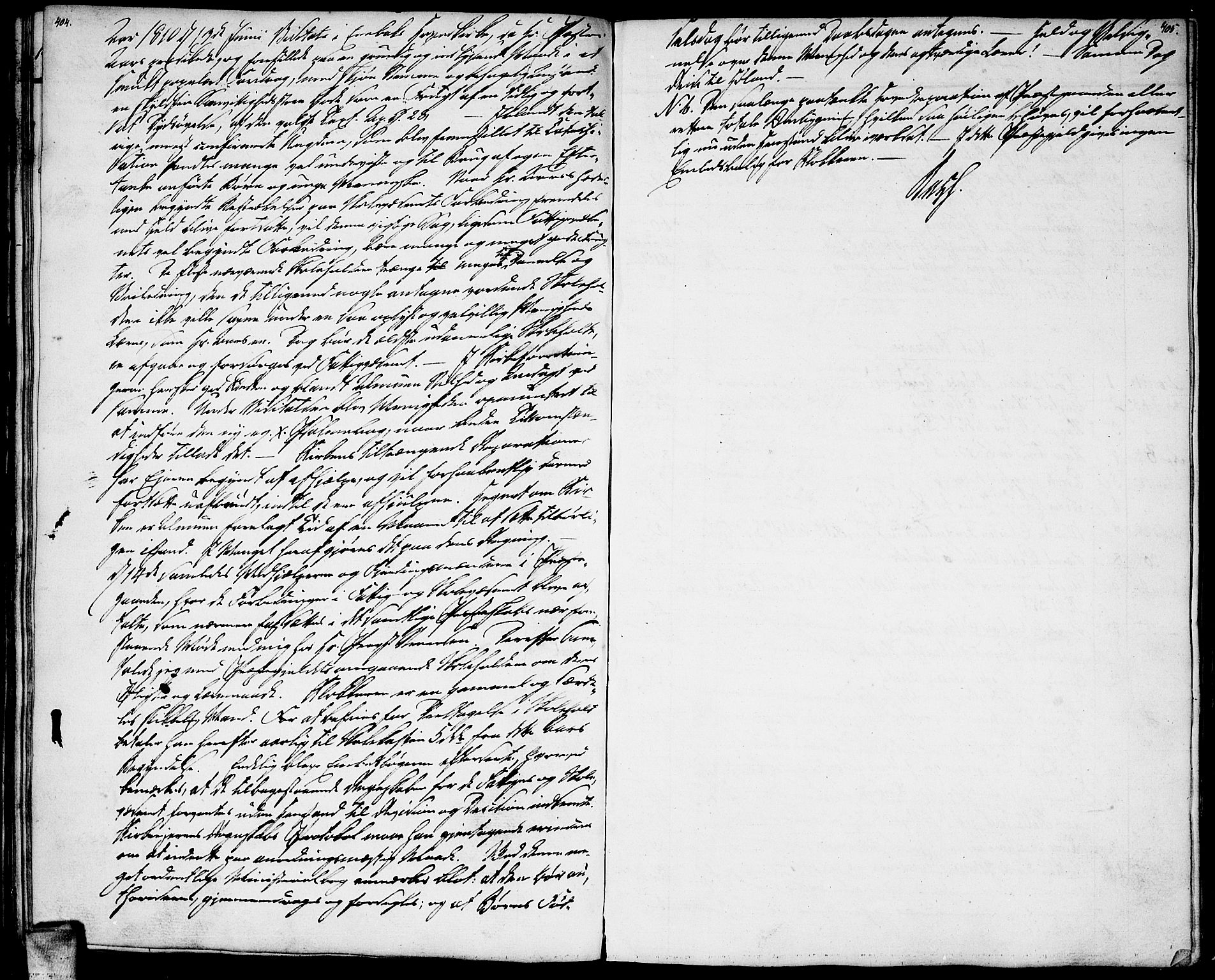 Enebakk prestekontor Kirkebøker, SAO/A-10171c/F/Fa/L0004: Parish register (official) no. I 4, 1806-1854, p. 404-405