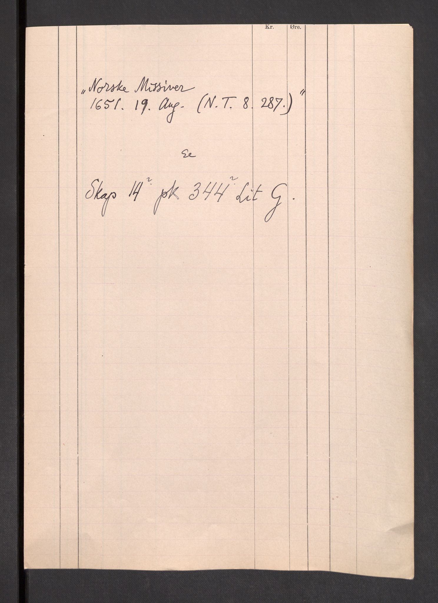 Danske Kanselli 1572-1799, AV/RA-EA-3023/F/Fc/Fcc/Fcca/L0013: Norske innlegg 1572-1799, 1649-1653, p. 78