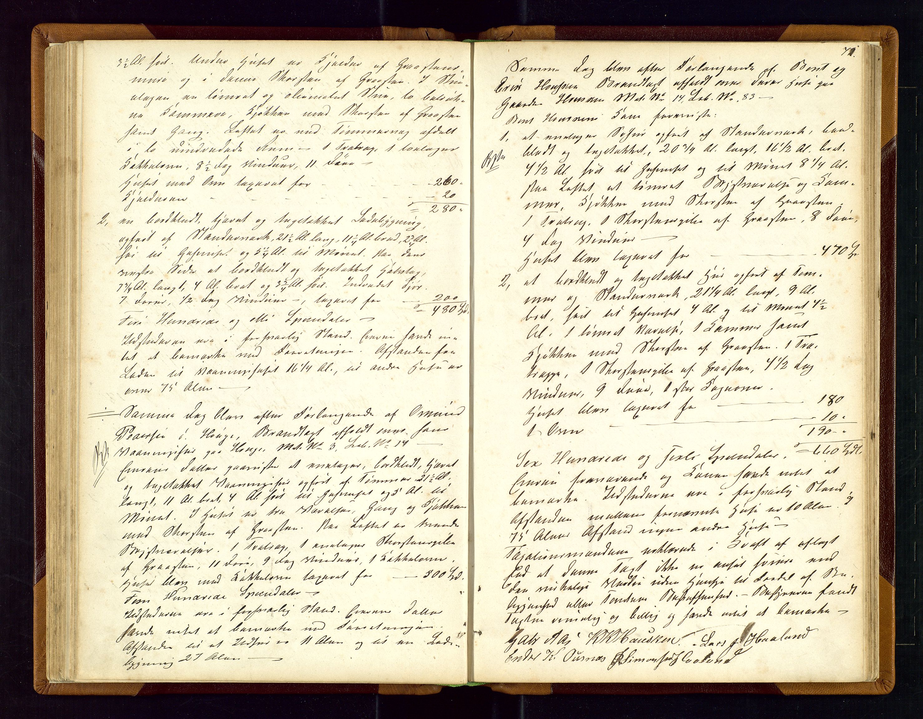 Torvestad lensmannskontor, SAST/A-100307/1/Goa/L0001: "Brandtaxationsprotokol for Torvestad Thinglag", 1867-1883, p. 70b-71a