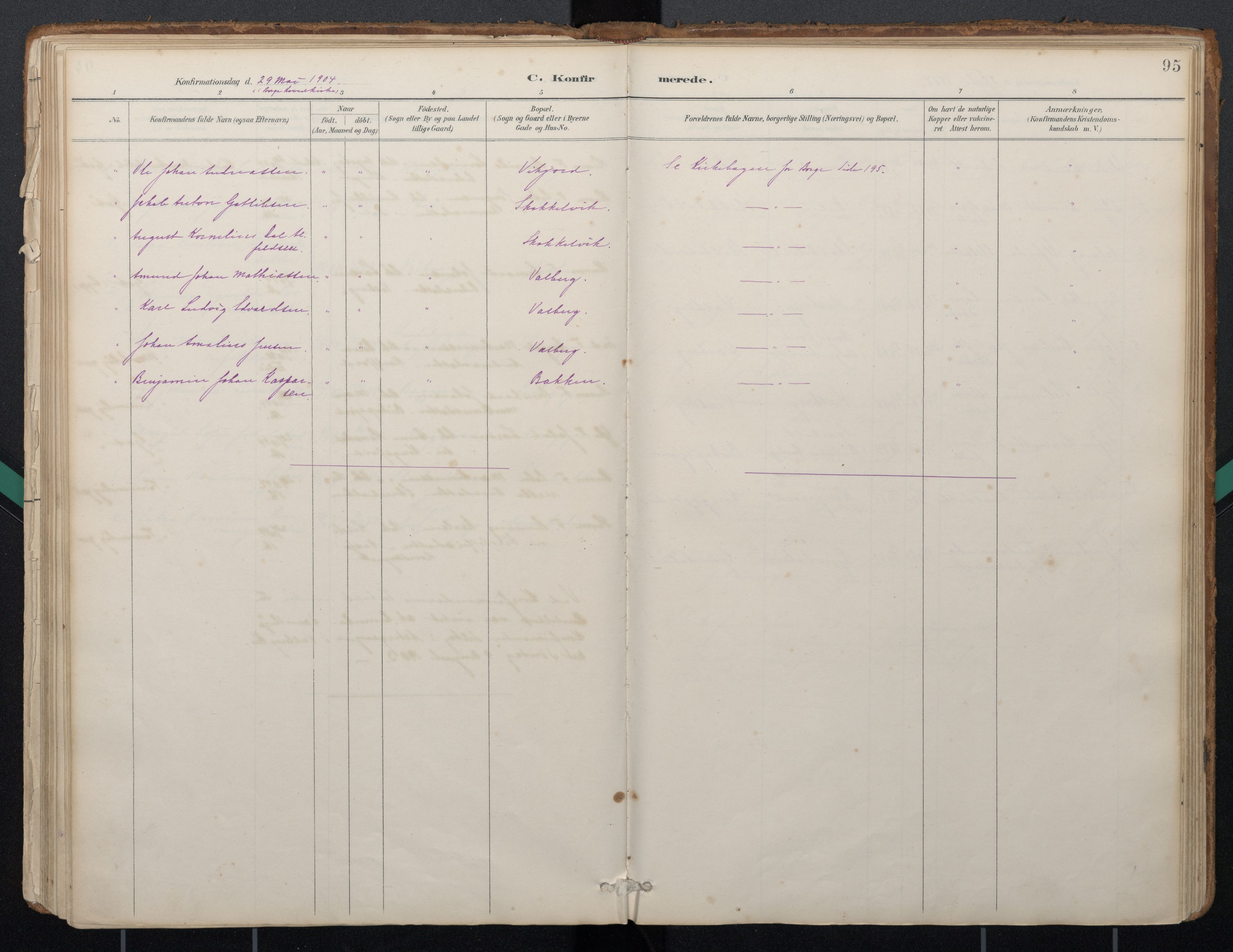 Ministerialprotokoller, klokkerbøker og fødselsregistre - Nordland, AV/SAT-A-1459/884/L1193: Parish register (official) no. 884A01, 1888-1905, p. 95