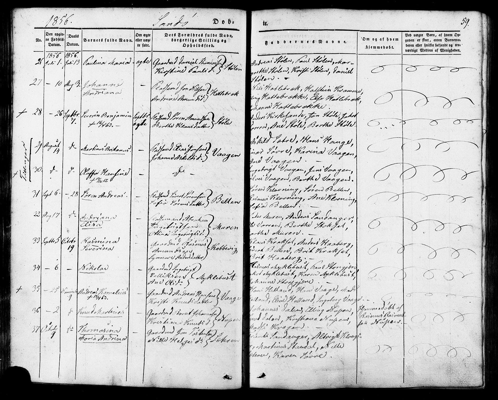 Ministerialprotokoller, klokkerbøker og fødselsregistre - Møre og Romsdal, AV/SAT-A-1454/503/L0034: Parish register (official) no. 503A02, 1841-1884, p. 59