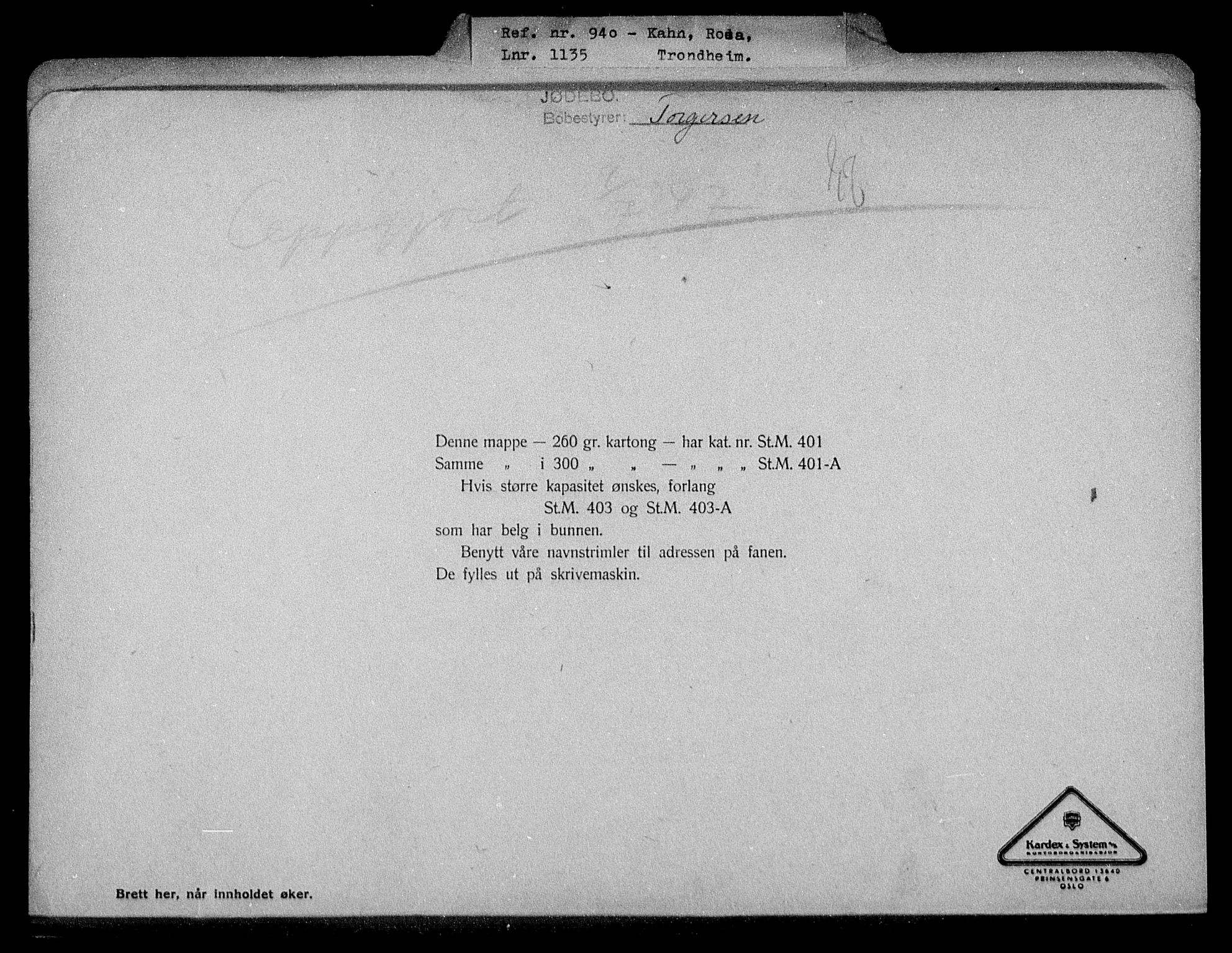 Justisdepartementet, Tilbakeføringskontoret for inndratte formuer, RA/S-1564/H/Hc/Hca/L0900: --, 1945-1947, p. 220