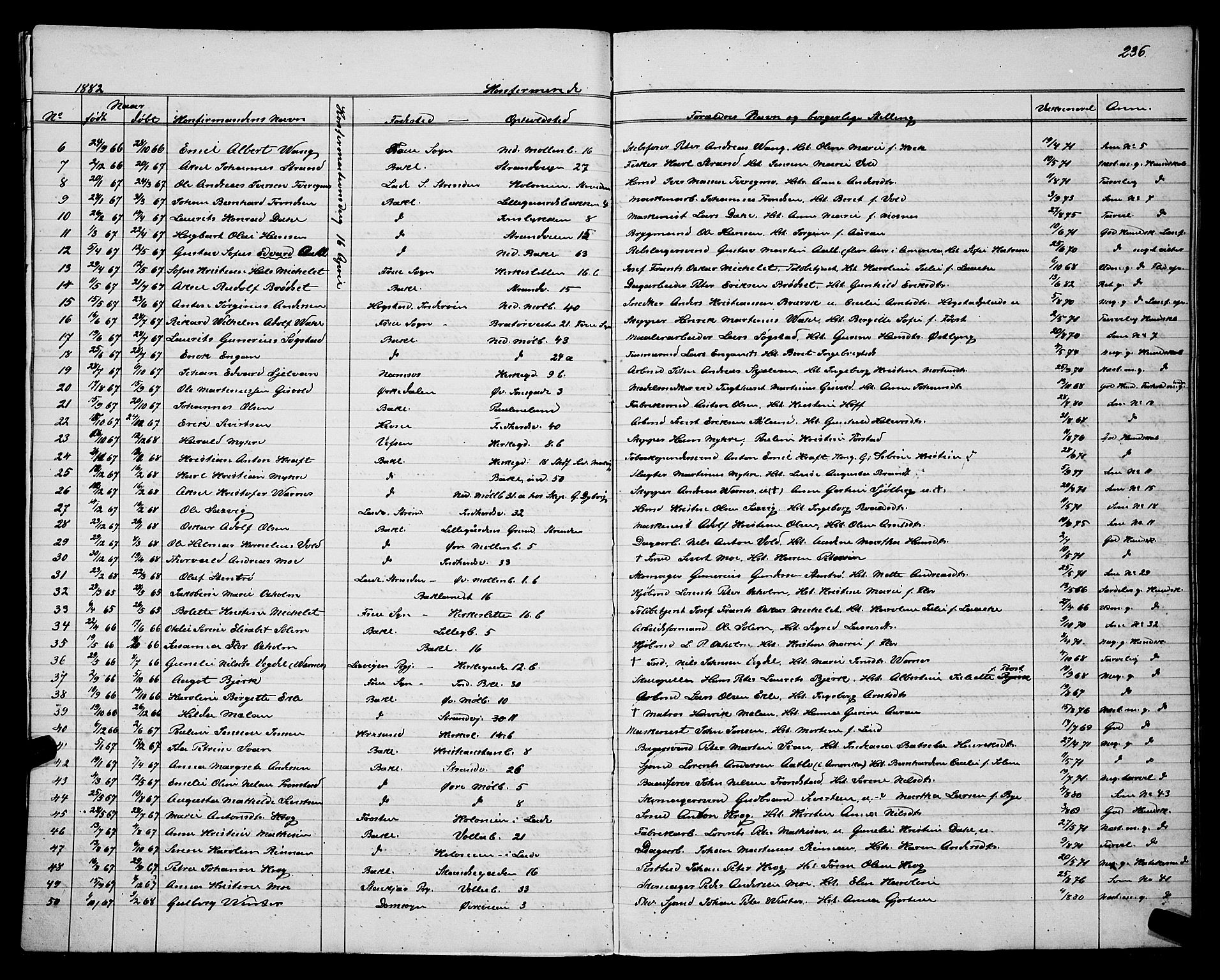 Ministerialprotokoller, klokkerbøker og fødselsregistre - Sør-Trøndelag, SAT/A-1456/604/L0220: Parish register (copy) no. 604C03, 1870-1885, p. 236