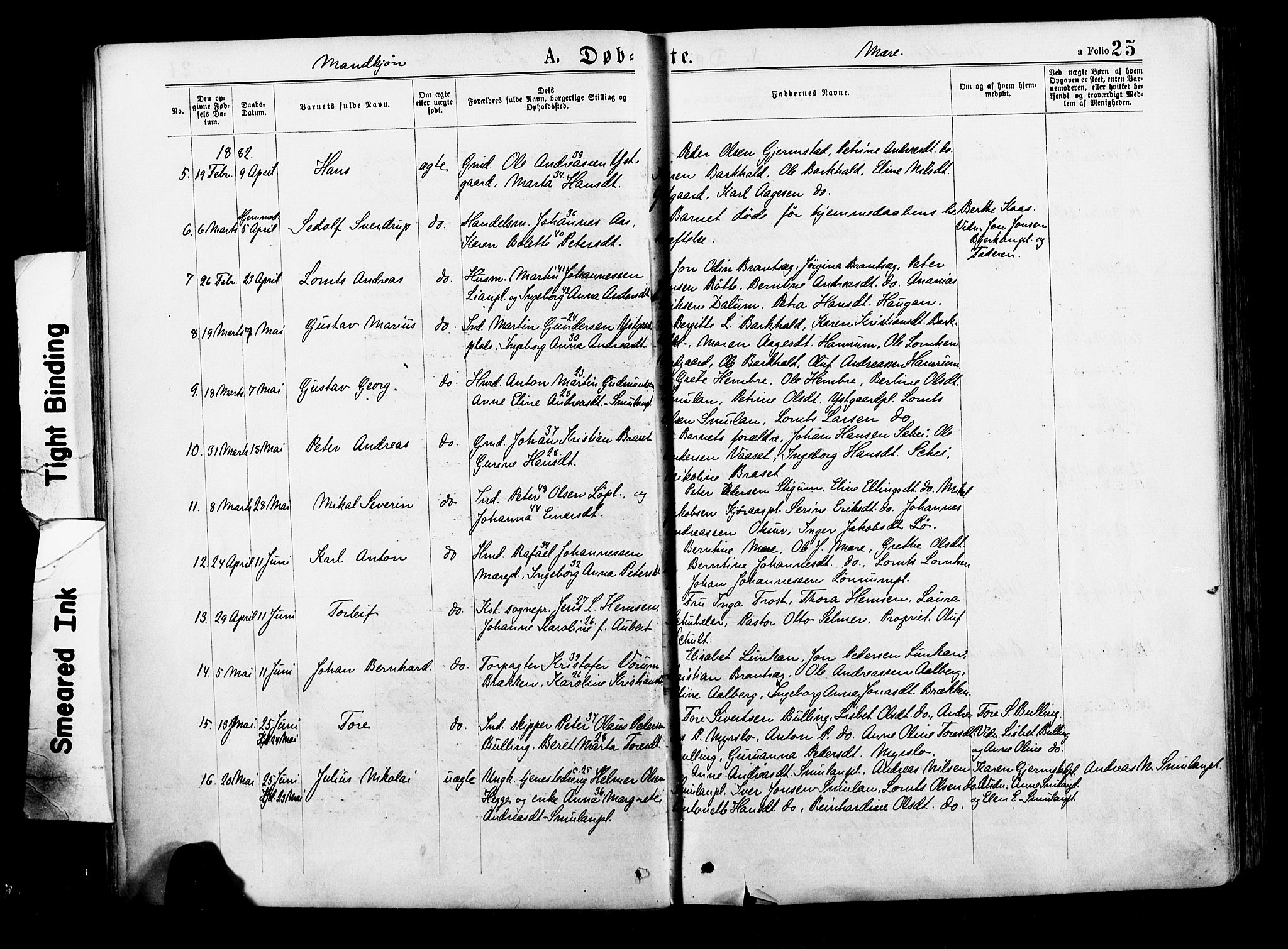 Ministerialprotokoller, klokkerbøker og fødselsregistre - Nord-Trøndelag, SAT/A-1458/735/L0348: Parish register (official) no. 735A09 /1, 1873-1883, p. 25