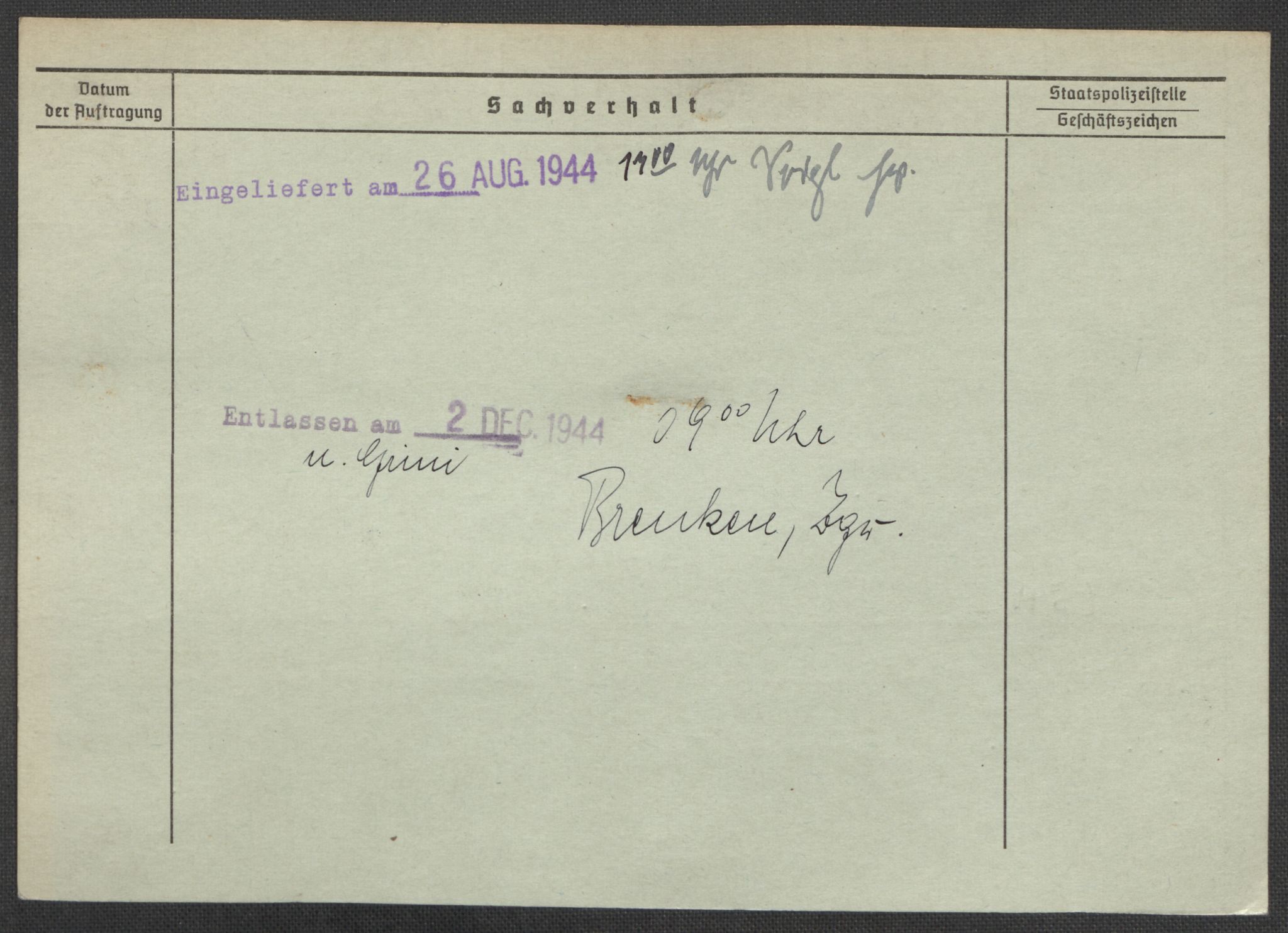 Befehlshaber der Sicherheitspolizei und des SD, AV/RA-RAFA-5969/E/Ea/Eaa/L0008: Register over norske fanger i Møllergata 19: Oelze-Ru, 1940-1945, p. 429