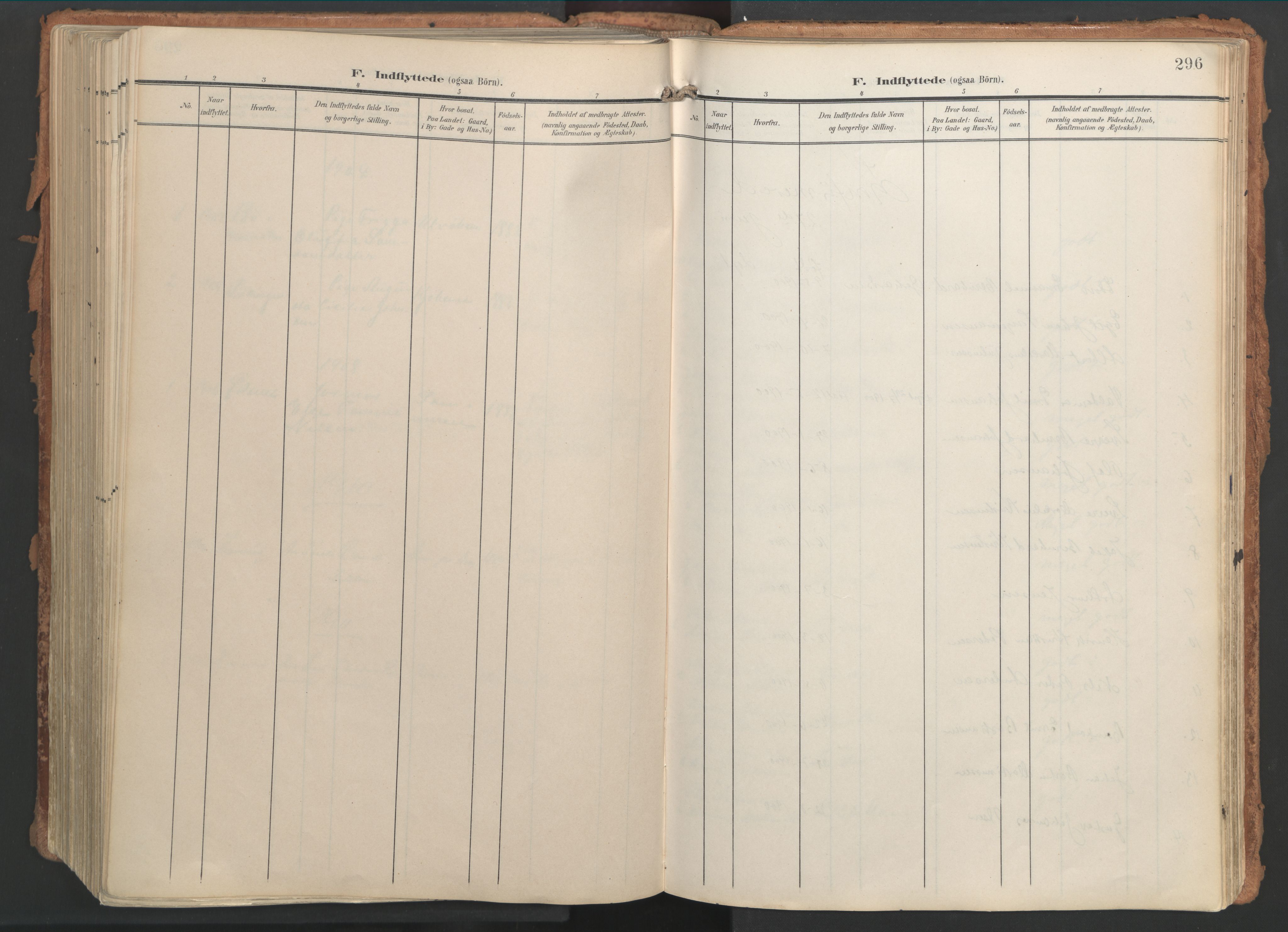 Ministerialprotokoller, klokkerbøker og fødselsregistre - Nordland, AV/SAT-A-1459/861/L0871: Parish register (official) no. 861A06, 1903-1916, p. 296