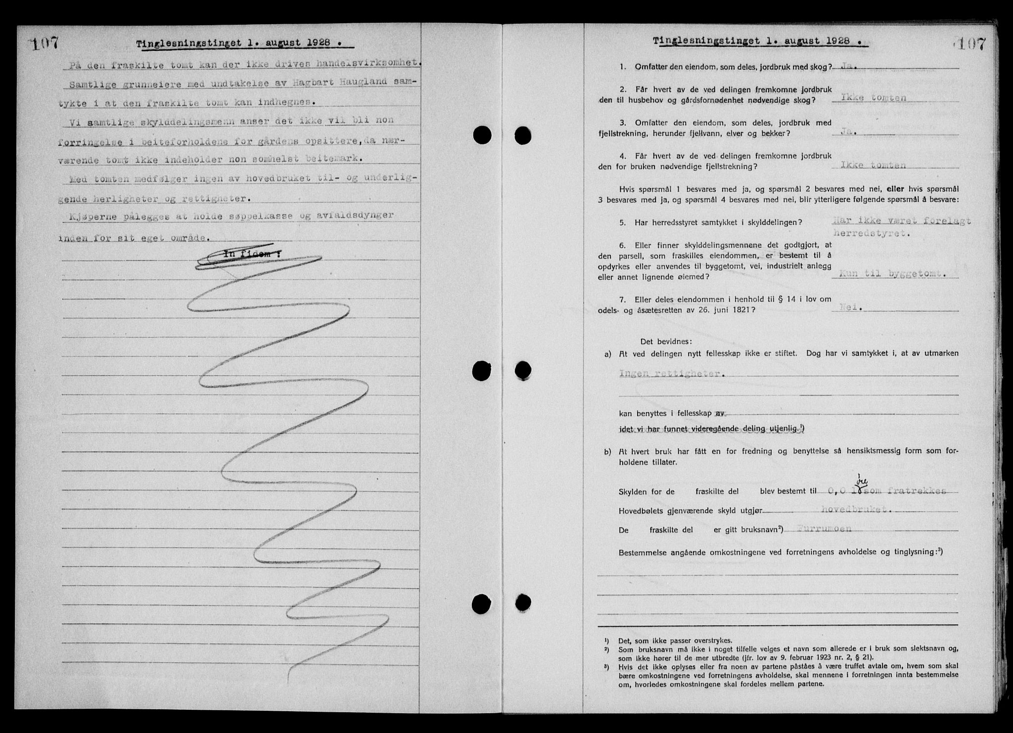 Steigen og Ofoten sorenskriveri, AV/SAT-A-0030/1/2/2C/L0015/0002: Mortgage book no. 16 og 17-I, 1927-1928, Deed date: 01.08.1928