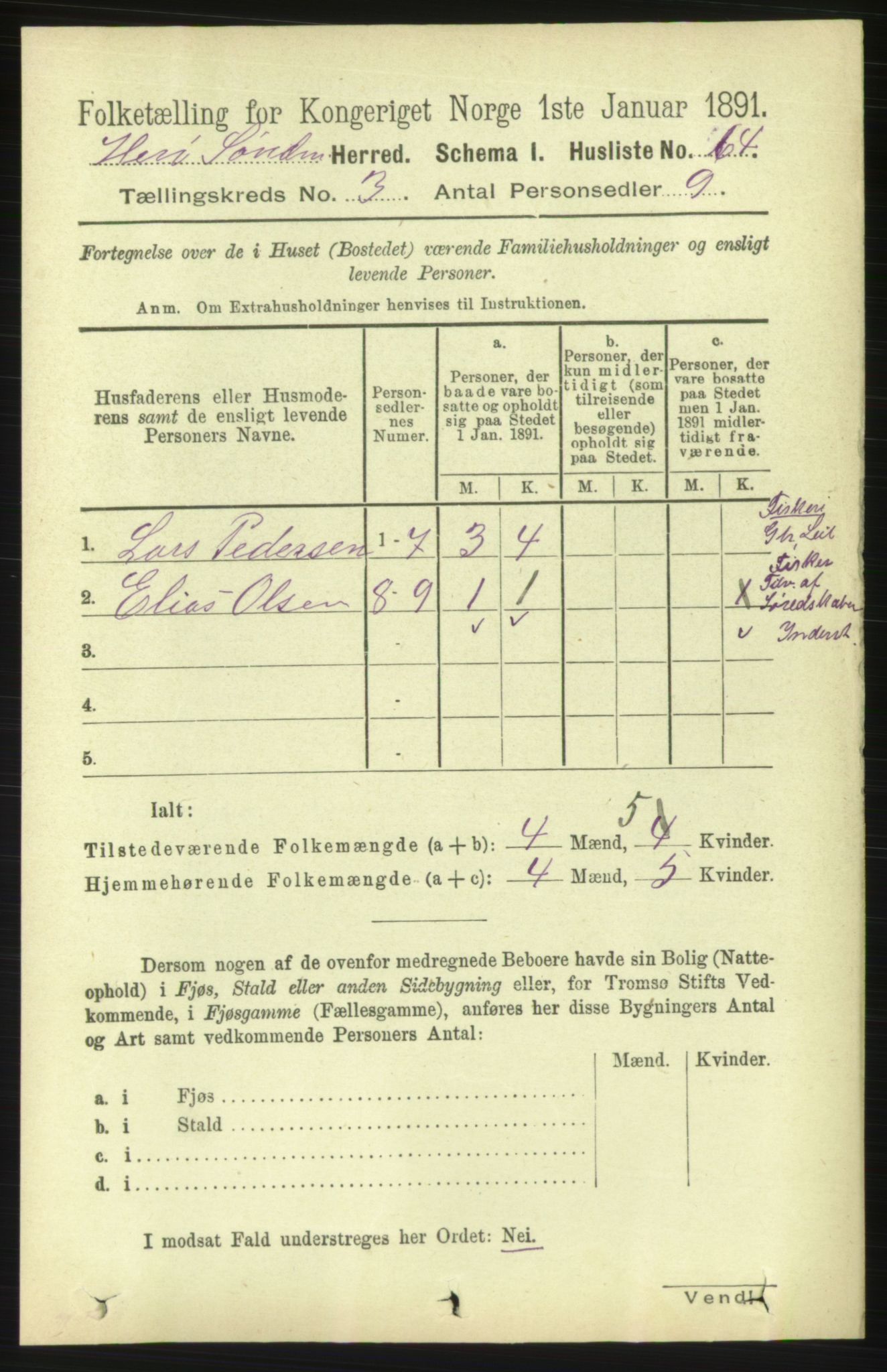 RA, 1891 census for 1515 Herøy, 1891, p. 1045