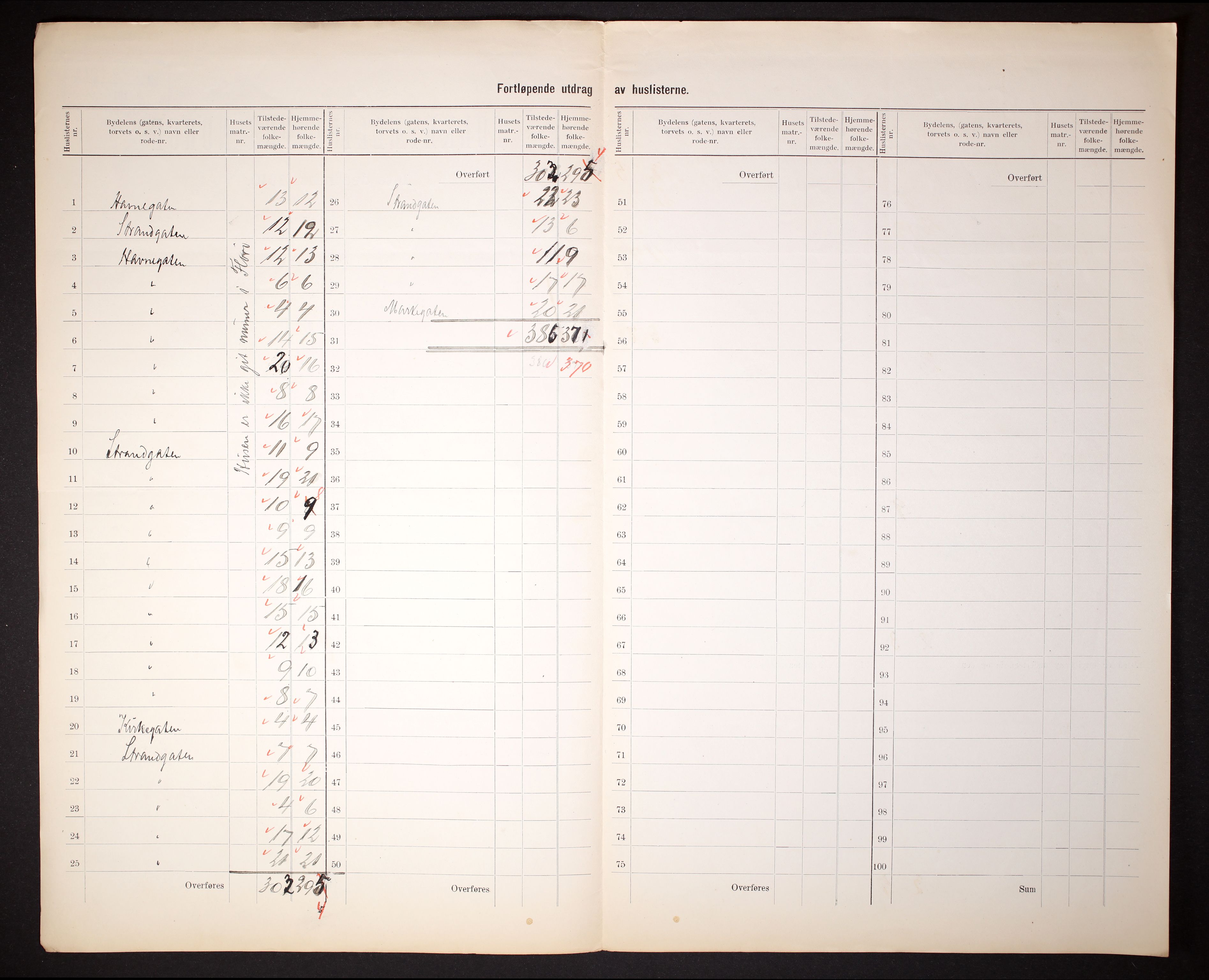 RA, 1910 census for Florø, 1910, p. 6