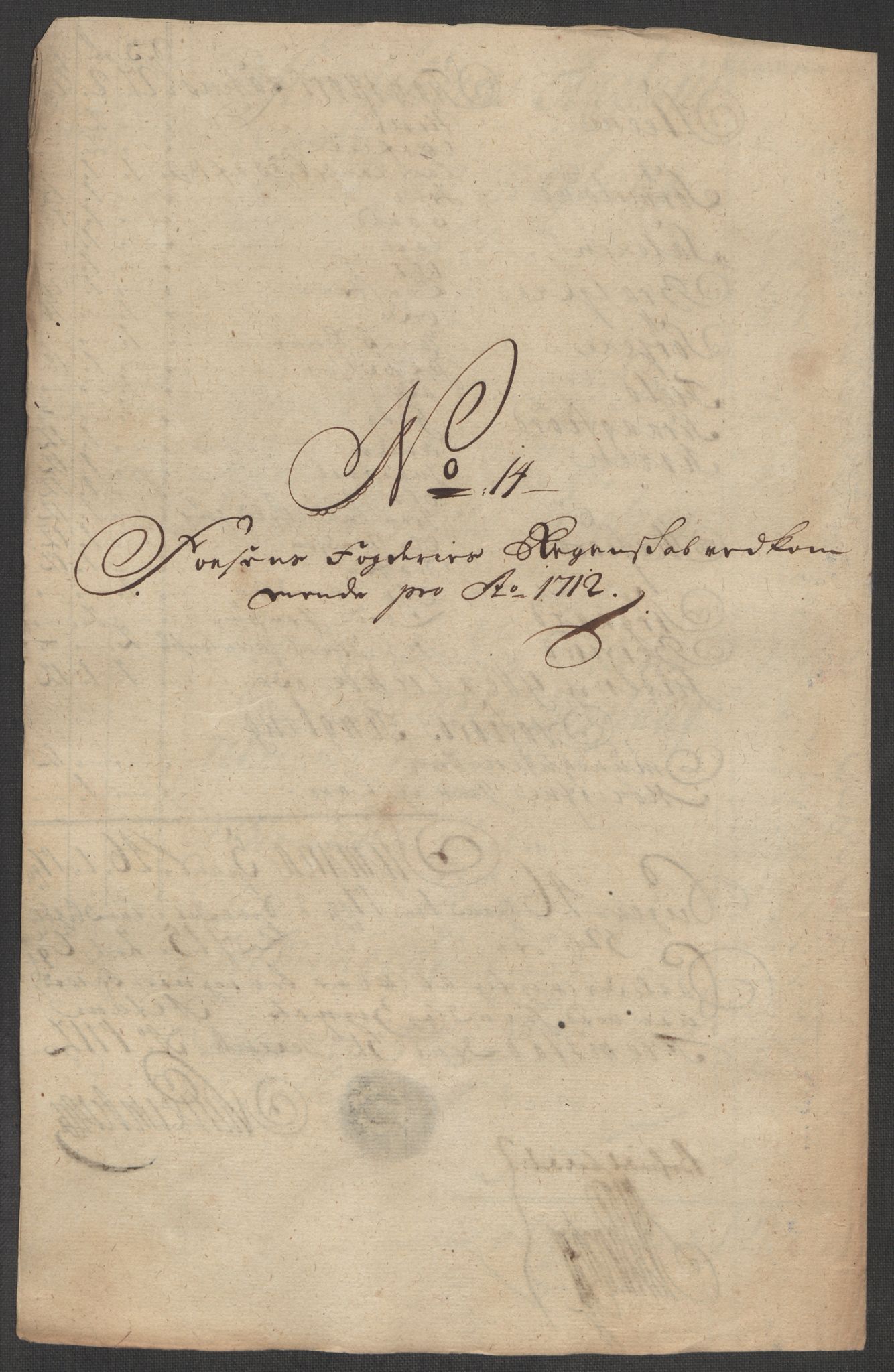 Rentekammeret inntil 1814, Reviderte regnskaper, Fogderegnskap, AV/RA-EA-4092/R57/L3861: Fogderegnskap Fosen, 1712-1713, p. 144