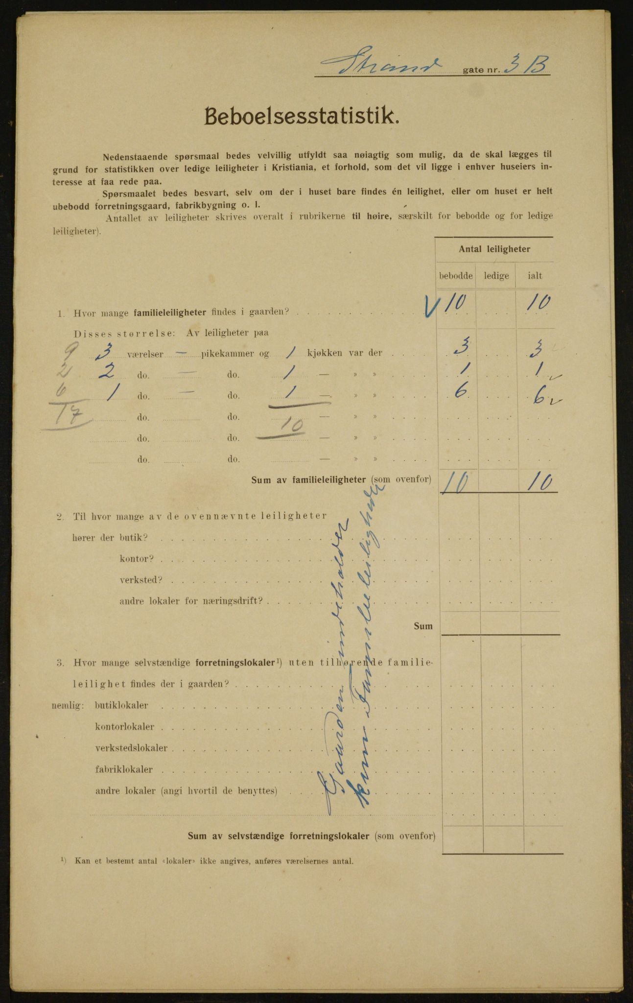 OBA, Municipal Census 1910 for Kristiania, 1910, p. 98456