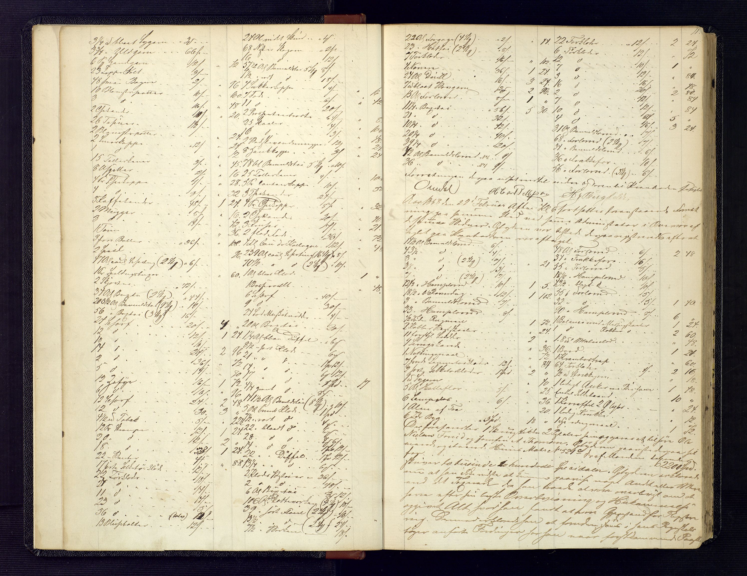 Kristiansand byrett, AV/SAK-1223-0001/H/Hc/L0029: Skifteregistreringsprotokoll nr. 1, med register, 1858-1867, p. 11