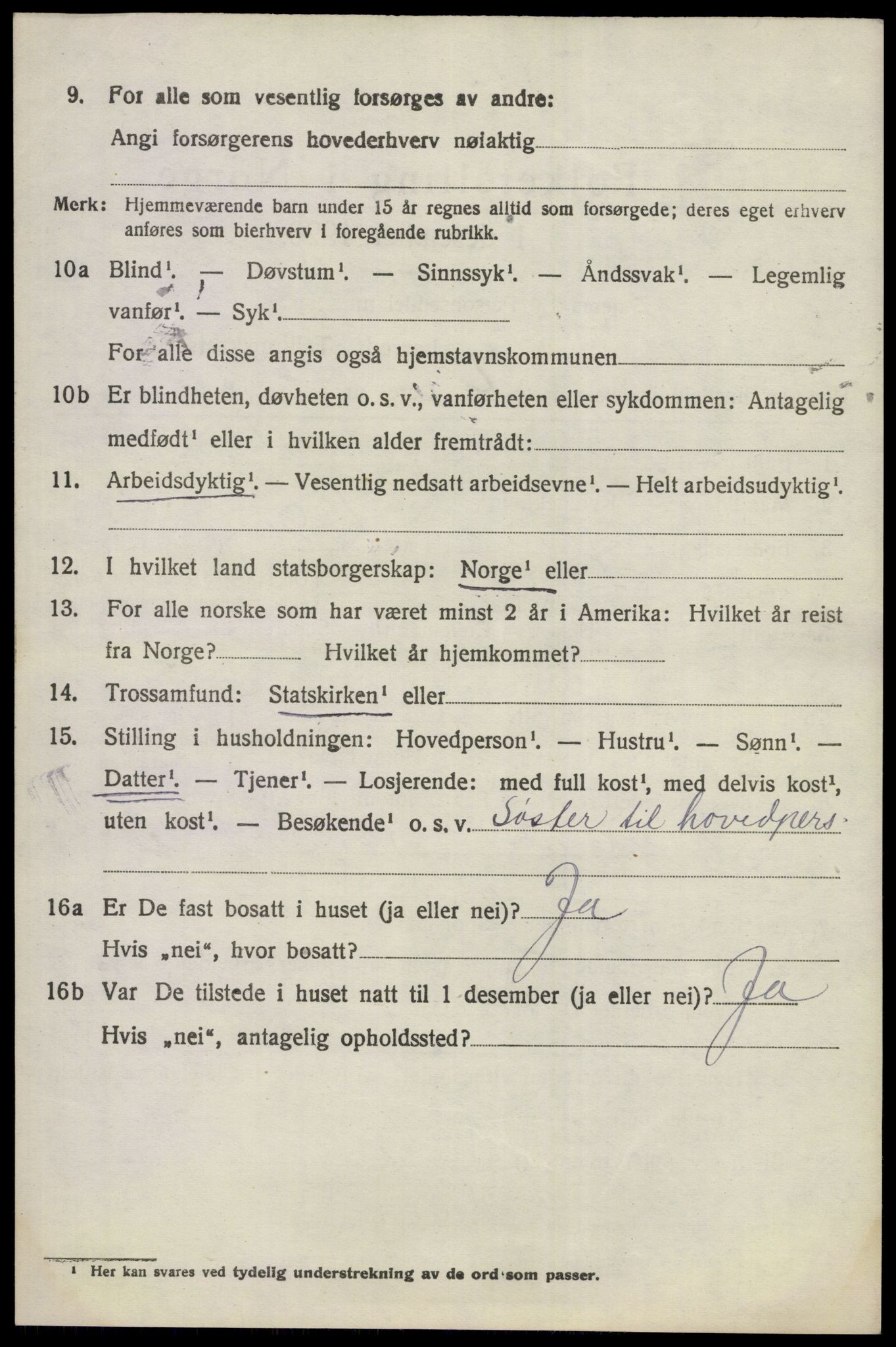 SAKO, 1920 census for Ådal, 1920, p. 5333