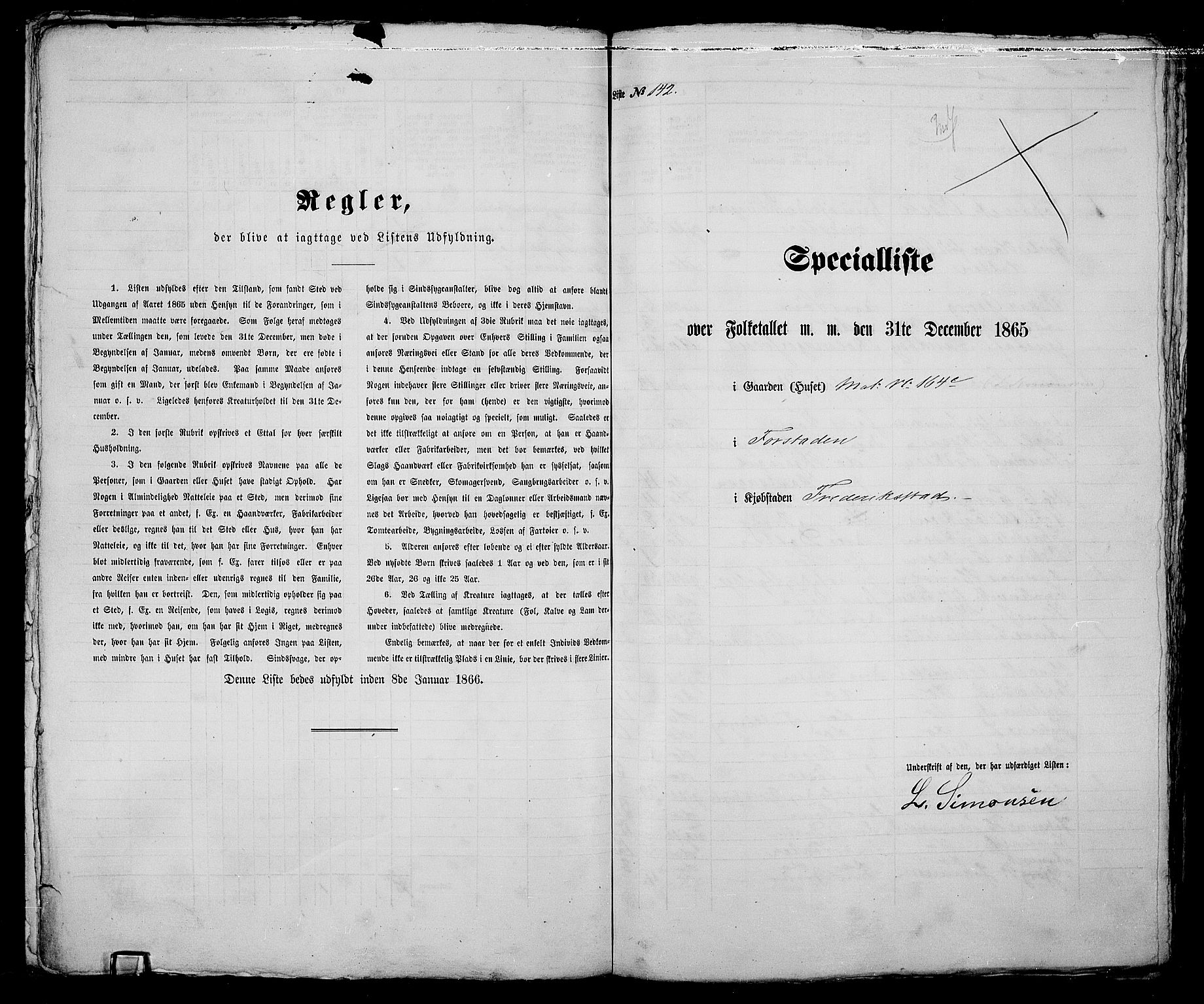 RA, 1865 census for Fredrikstad/Fredrikstad, 1865, p. 307