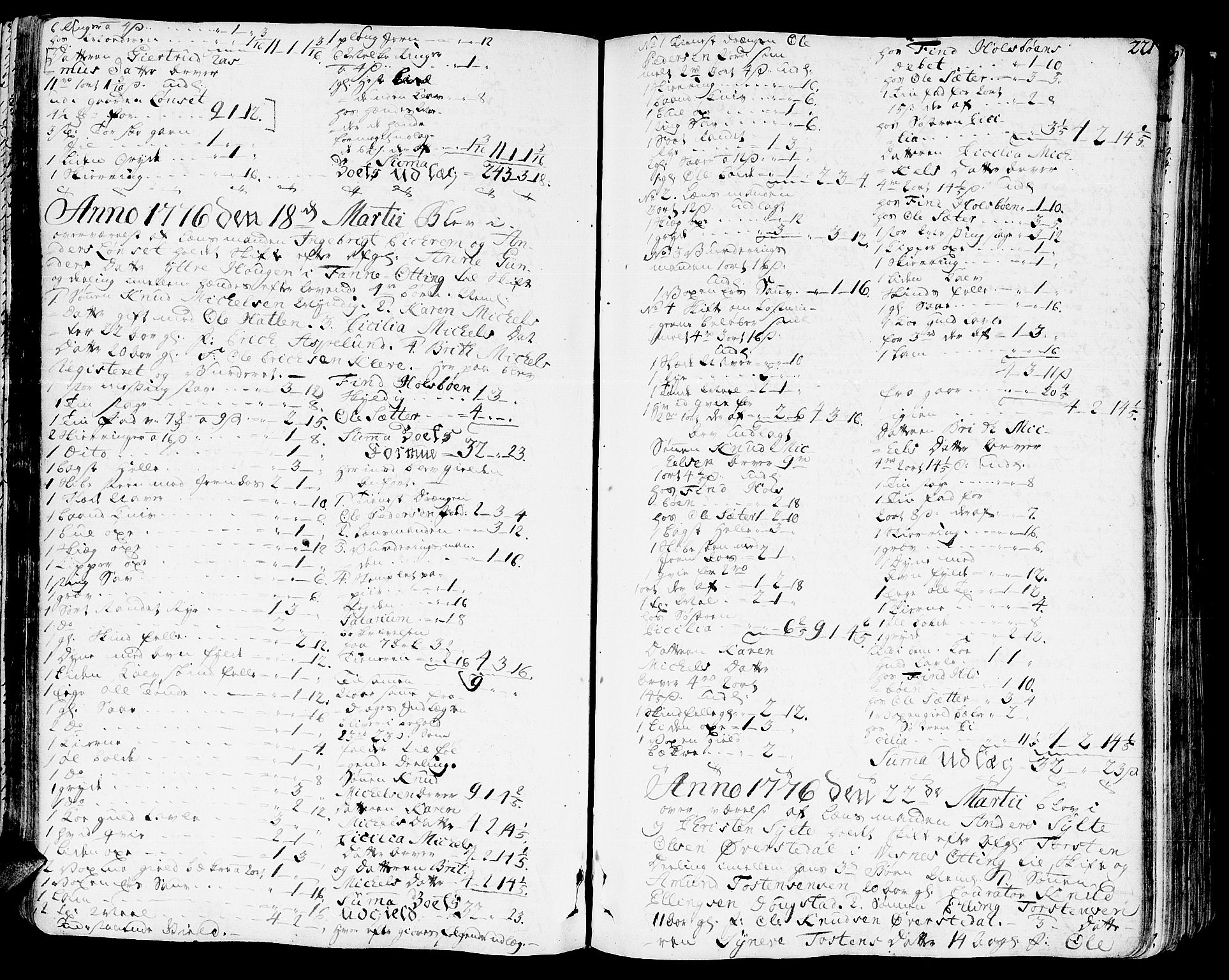 Romsdal sorenskriveri, SAT/A-4149/1/3/3A/L0010: Skifteprotokoll, 1774-1782, p. 220b-221a