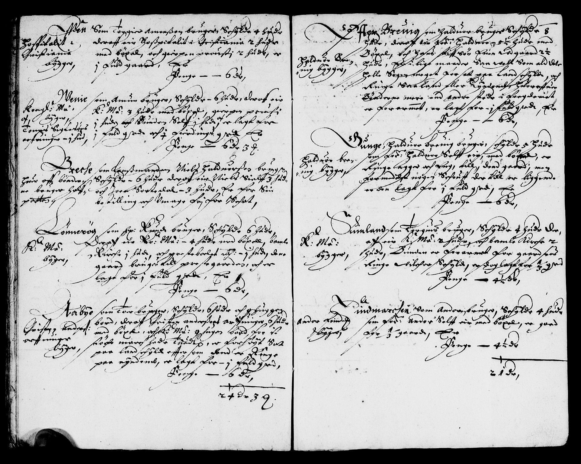Rentekammeret inntil 1814, Reviderte regnskaper, Lensregnskaper, AV/RA-EA-5023/R/Rb/Rbp/L0035: Bratsberg len, 1648-1650