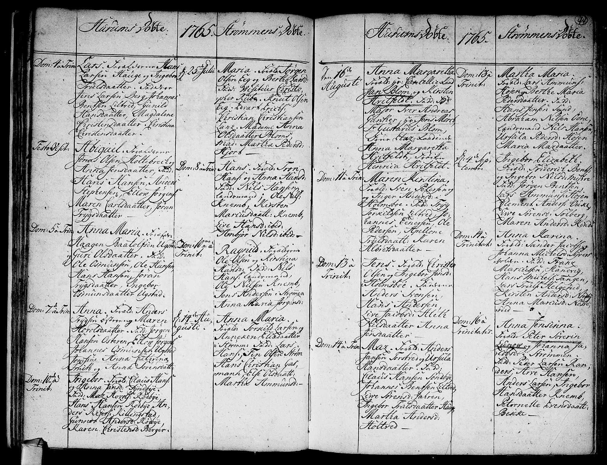 Hurum kirkebøker, SAKO/A-229/F/Fa/L0006: Parish register (official) no. 6, 1756-1770, p. 44