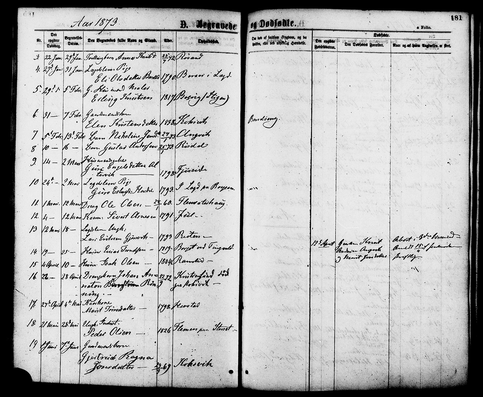 Ministerialprotokoller, klokkerbøker og fødselsregistre - Møre og Romsdal, AV/SAT-A-1454/586/L0986: Parish register (official) no. 586A12, 1867-1878, p. 181