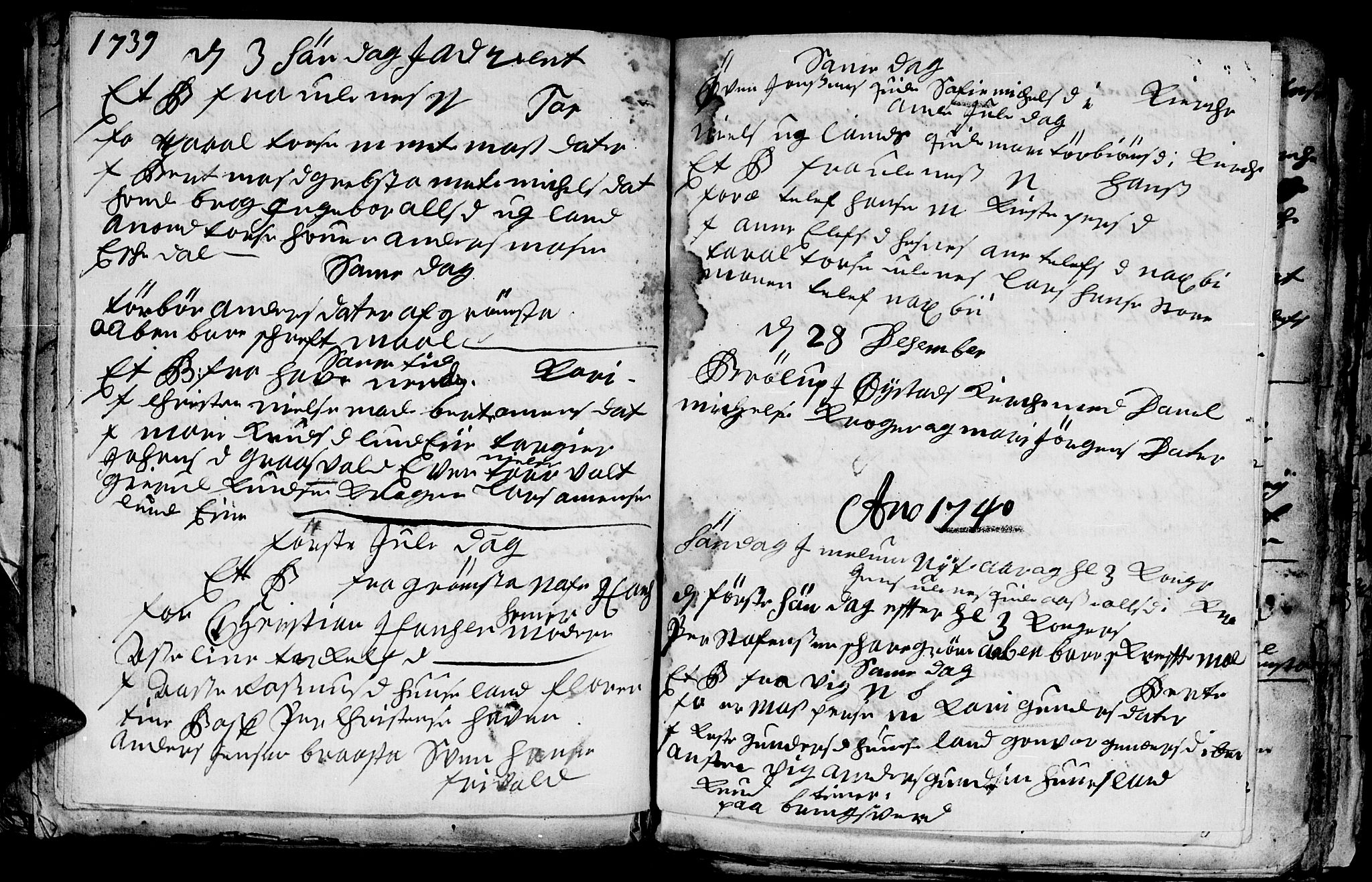 Fjære sokneprestkontor, SAK/1111-0011/F/Fb/L0001: Parish register (copy) no. B 1, 1732-1750, p. 74