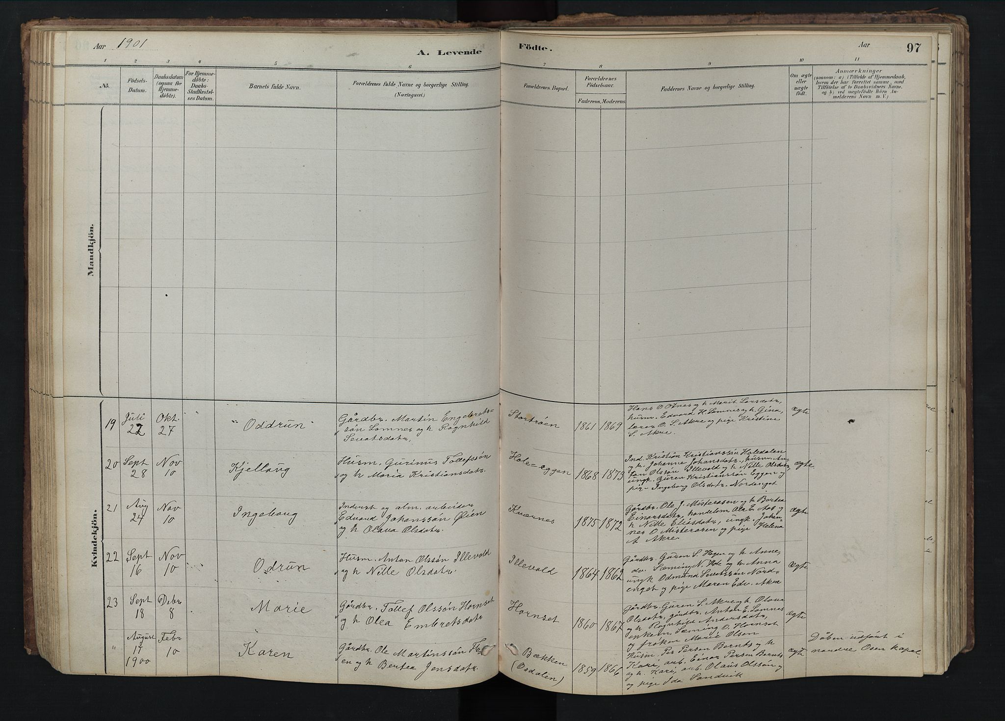 Rendalen prestekontor, AV/SAH-PREST-054/H/Ha/Hab/L0009: Parish register (copy) no. 9, 1879-1902, p. 97