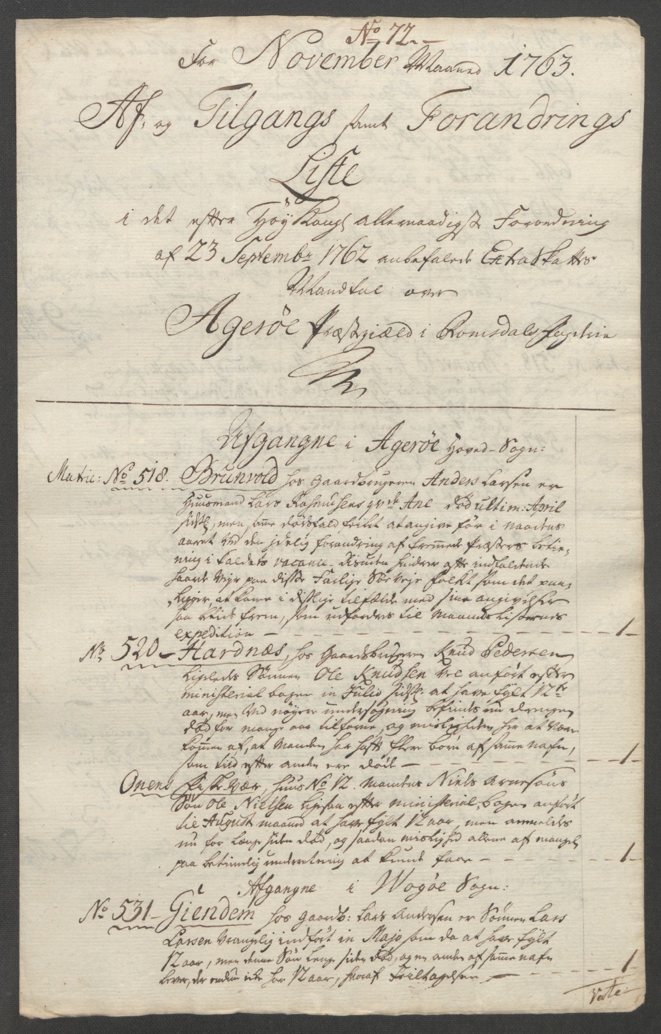 Rentekammeret inntil 1814, Reviderte regnskaper, Fogderegnskap, RA/EA-4092/R55/L3730: Ekstraskatten Romsdal, 1762-1763, p. 516