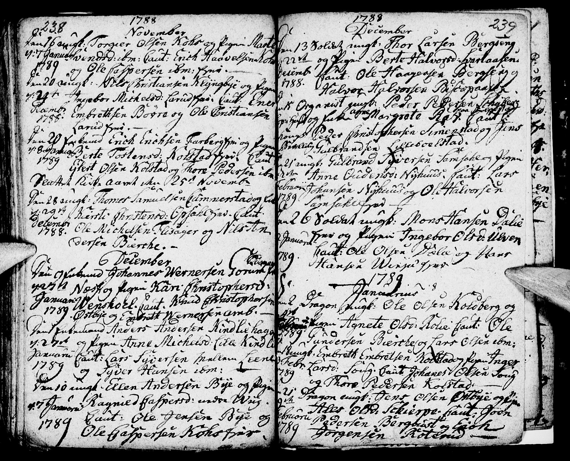 Ringsaker prestekontor, AV/SAH-PREST-014/I/Ia/L0005/0004: Parish register draft no. 5.4, 1785-1789, p. 238-239