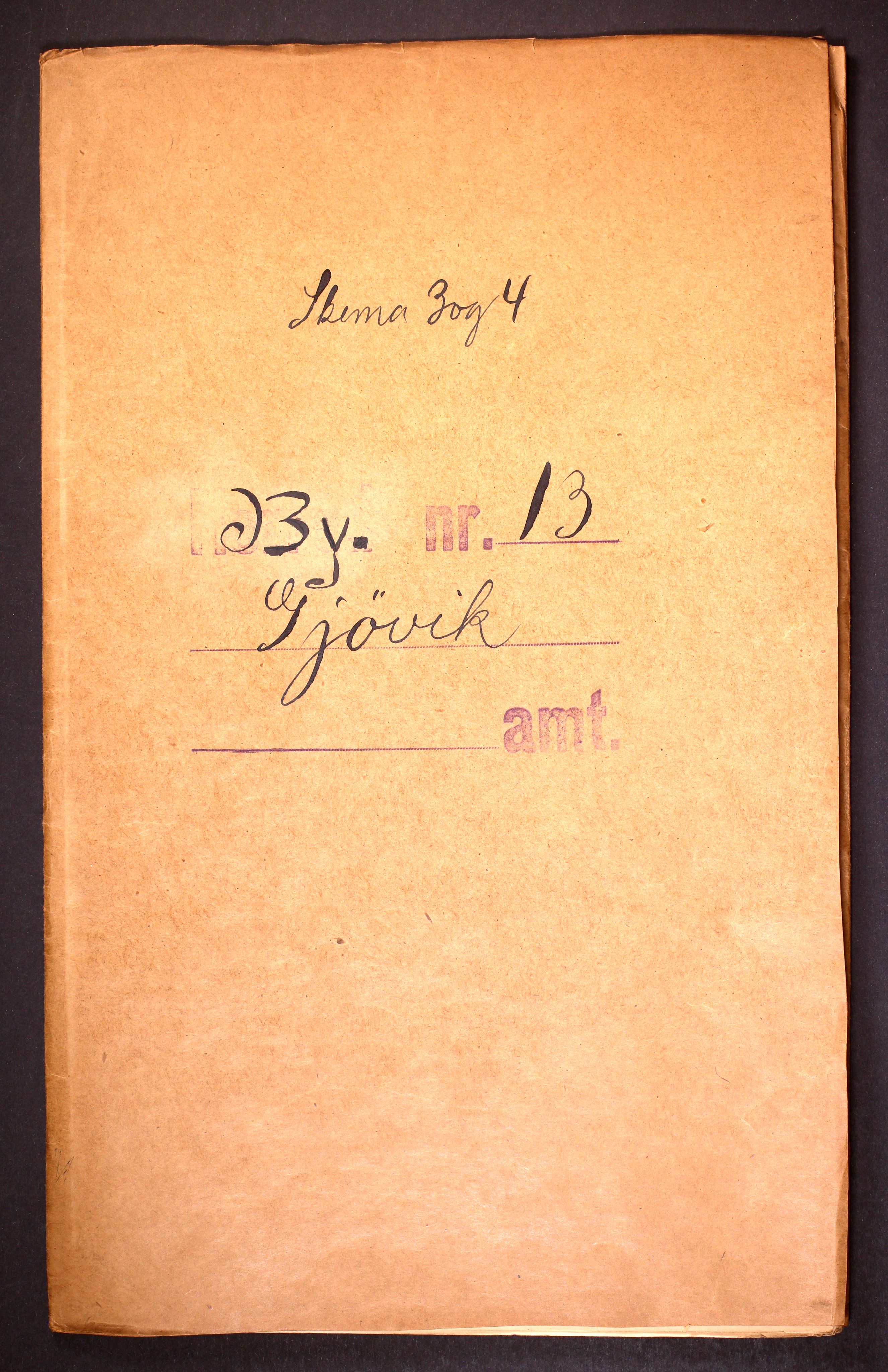 RA, 1910 census for Gjøvik, 1910, p. 1