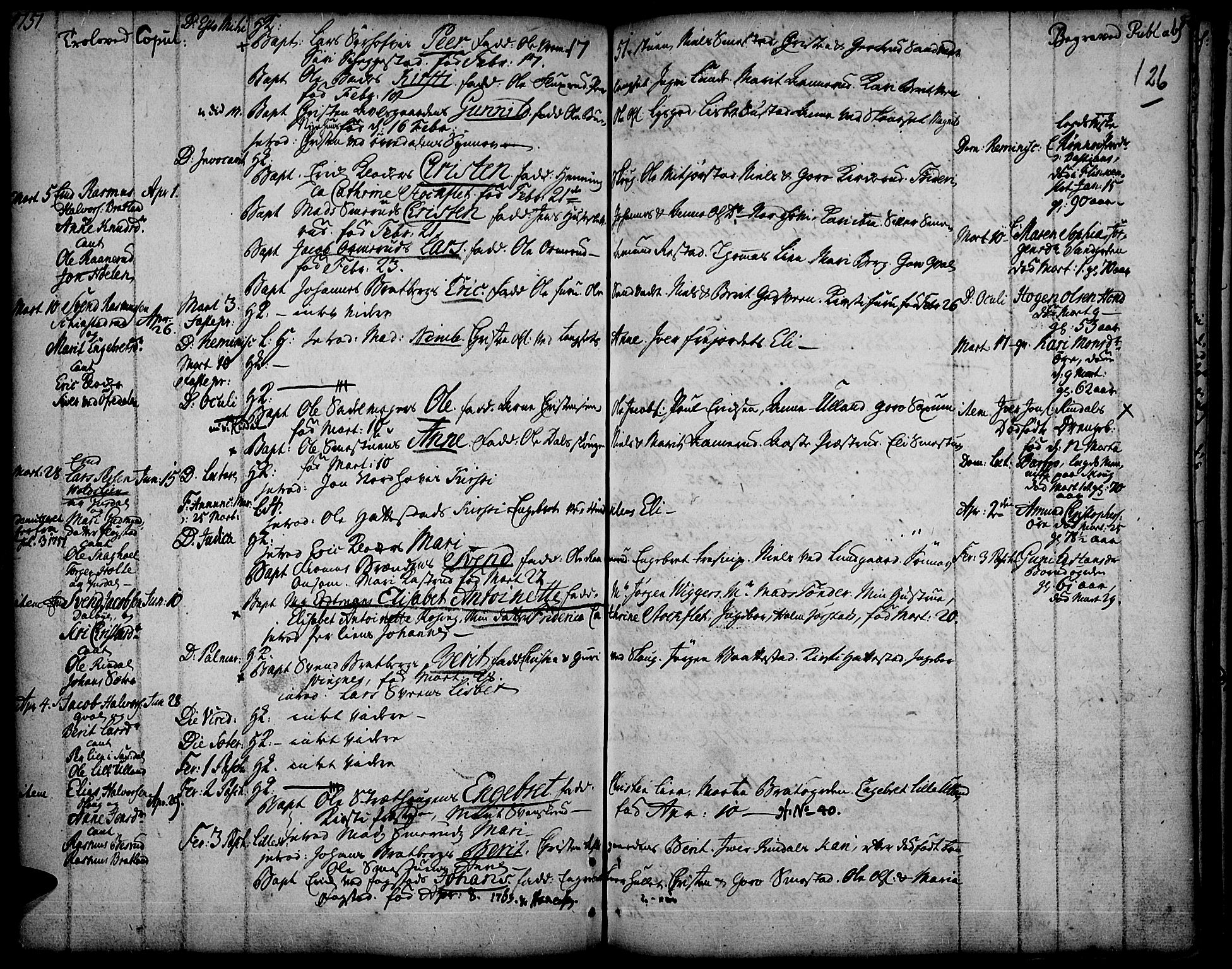 Fåberg prestekontor, SAH/PREST-086/H/Ha/Haa/L0001: Parish register (official) no. 1, 1727-1775, p. 126