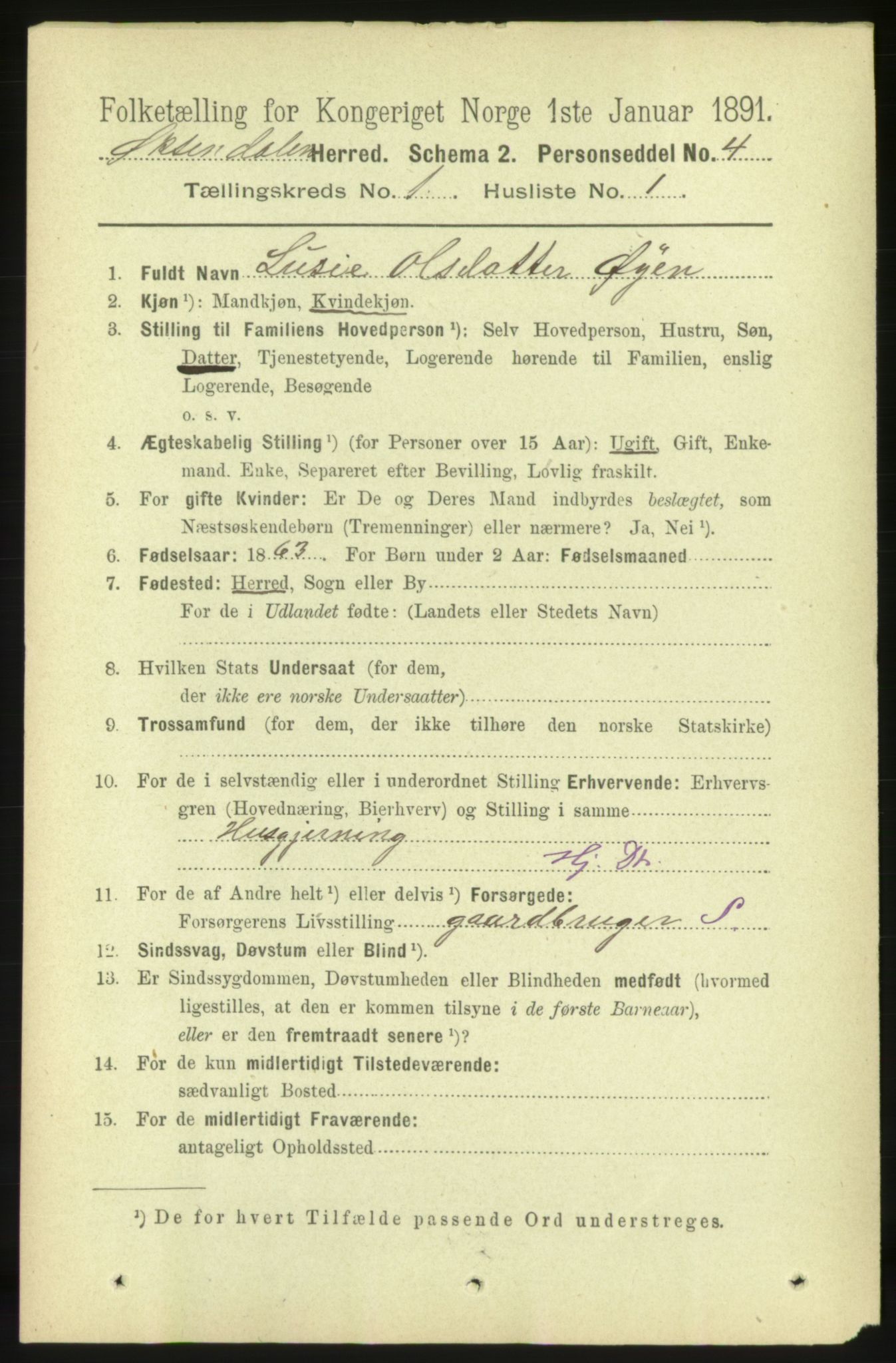 RA, 1891 census for 1561 Øksendal, 1891, p. 46