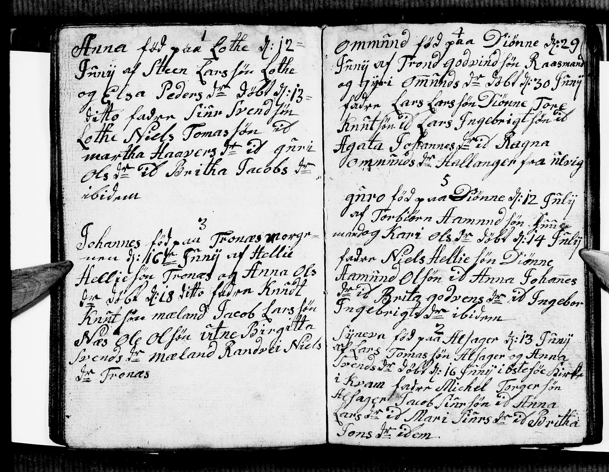 Ullensvang sokneprestembete, AV/SAB-A-78701/H/Hab: Parish register (copy) no. E 3, 1797-1800