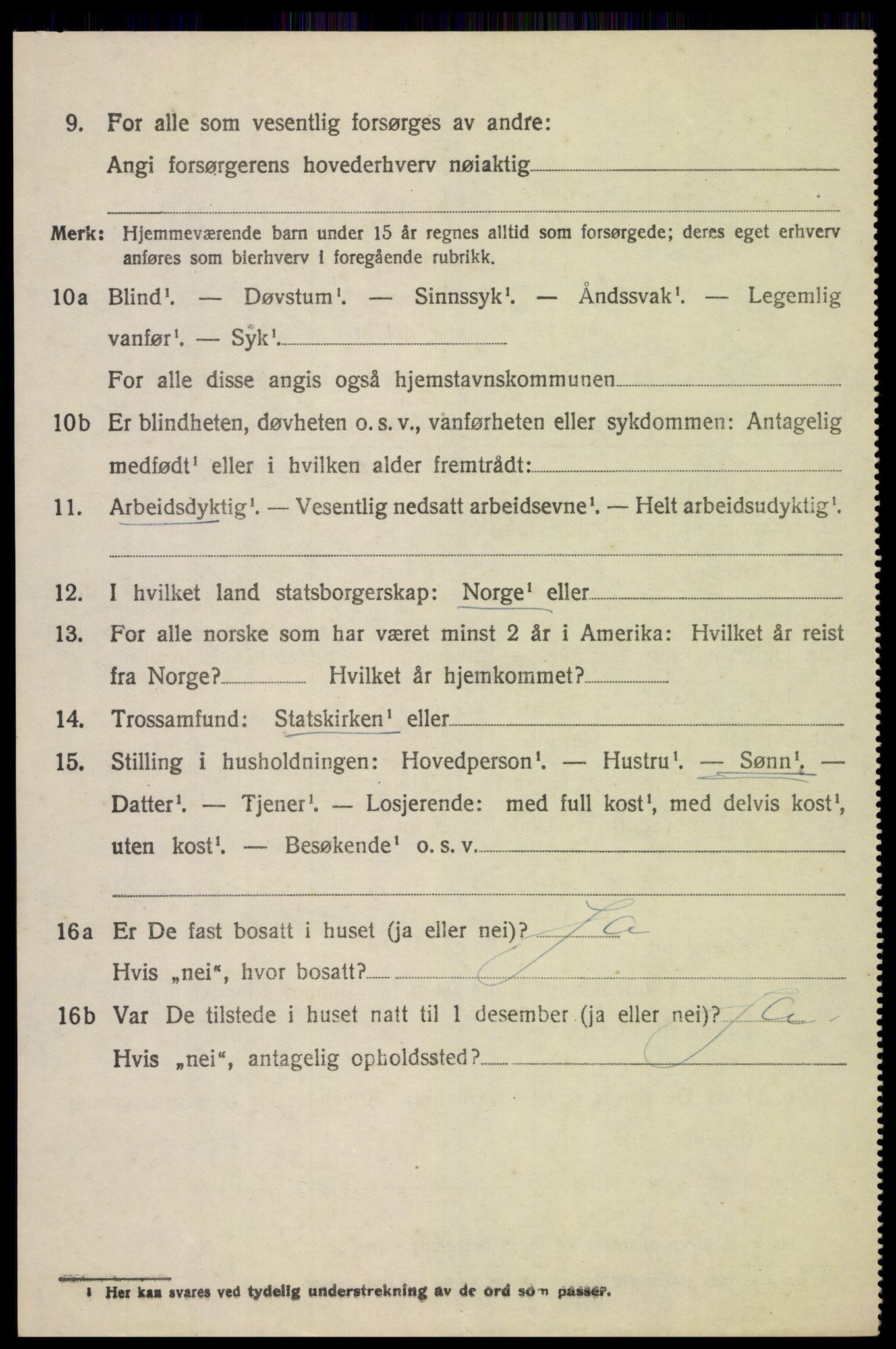 SAH, 1920 census for Vardal, 1920, p. 4574