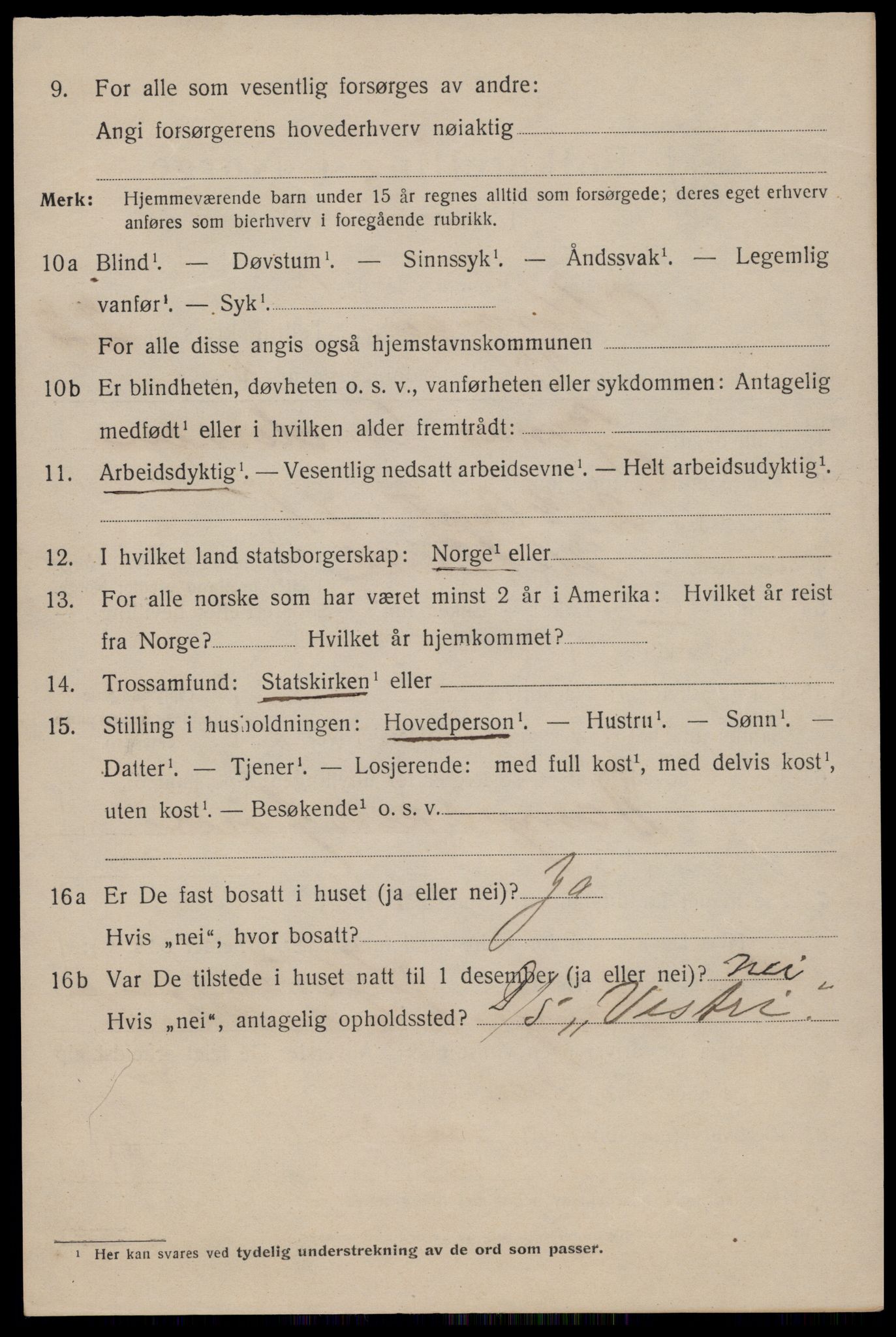 SAST, 1920 census for Stavanger, 1920, p. 74379