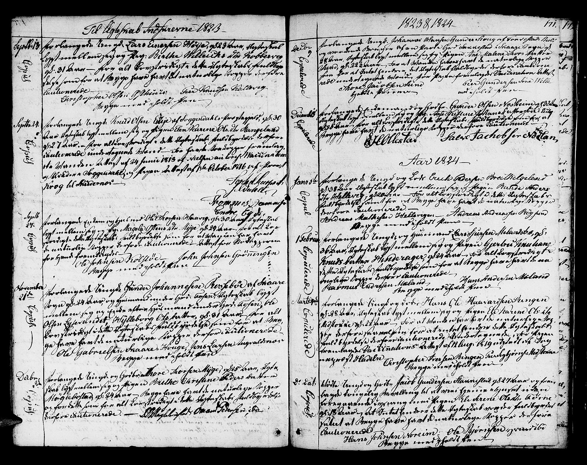 Avaldsnes sokneprestkontor, SAST/A -101851/H/Ha/Haa/L0003: Parish register (official) no. A 3, 1801-1817, p. 171