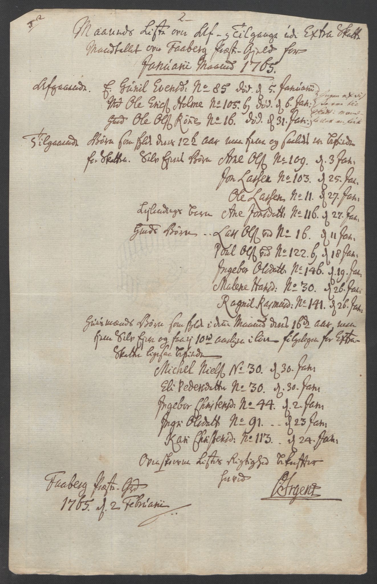Rentekammeret inntil 1814, Reviderte regnskaper, Fogderegnskap, RA/EA-4092/R17/L1266: Ekstraskatten Gudbrandsdal, 1762-1766, p. 476