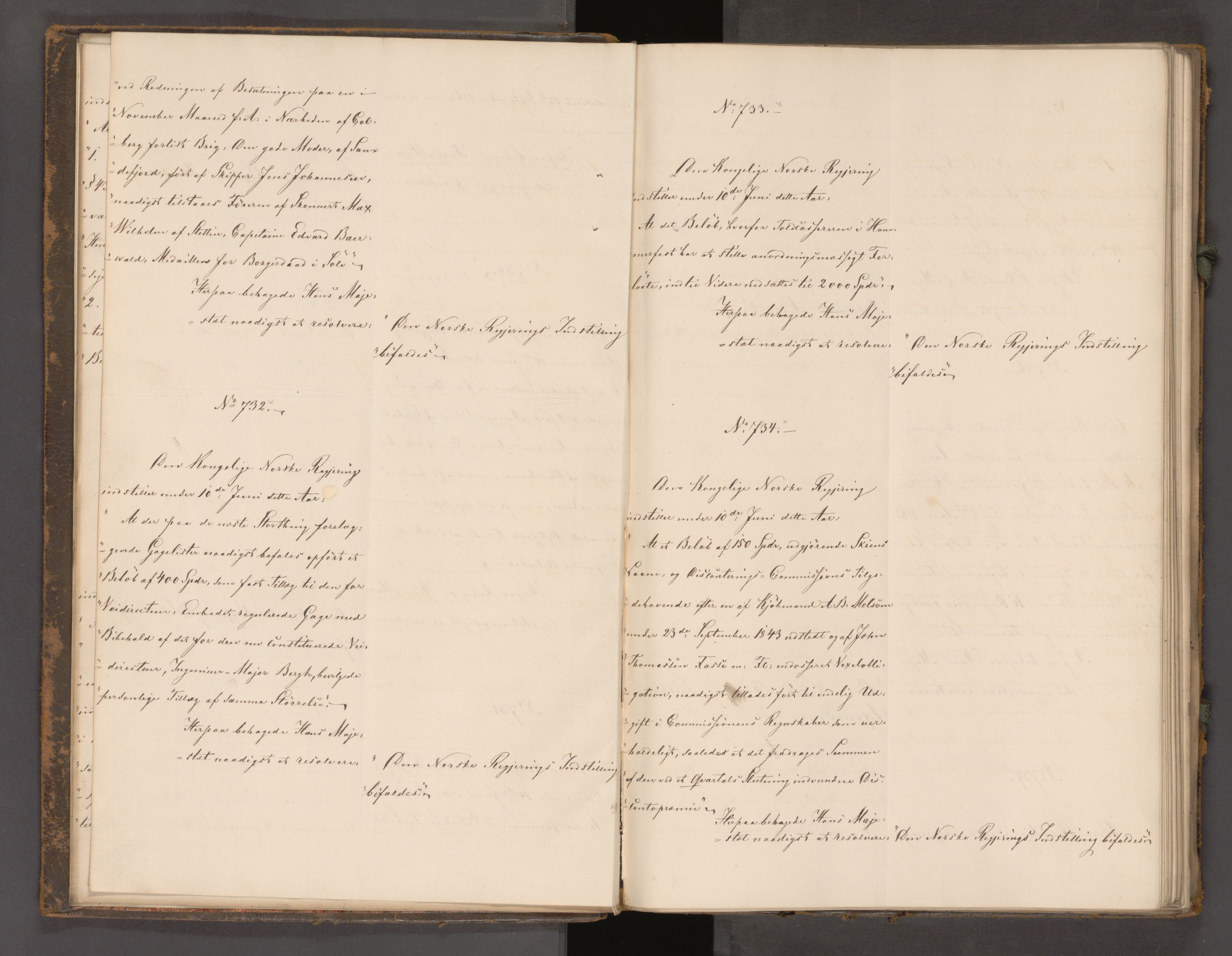 Statsrådssekretariatet, AV/RA-S-1001/A/Ab/L0104: Kgl. res. nr. 724-1001b, 2. halvår, 1865